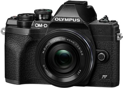 Appareil photo Hybride OLYMPUS E-M10 Mark IV + Pancake 14-42mm Noir - Image 1