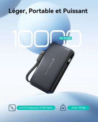 Batterie externe INIU 10000 mAh Pocket Neo USB-A + 2 USB-C - Image 1
