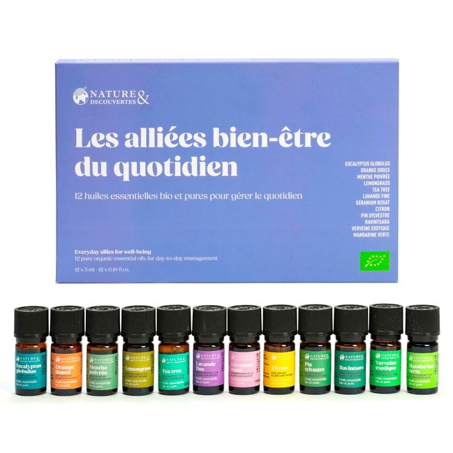 Coffret 12 huiles essentielles bio - Image 1