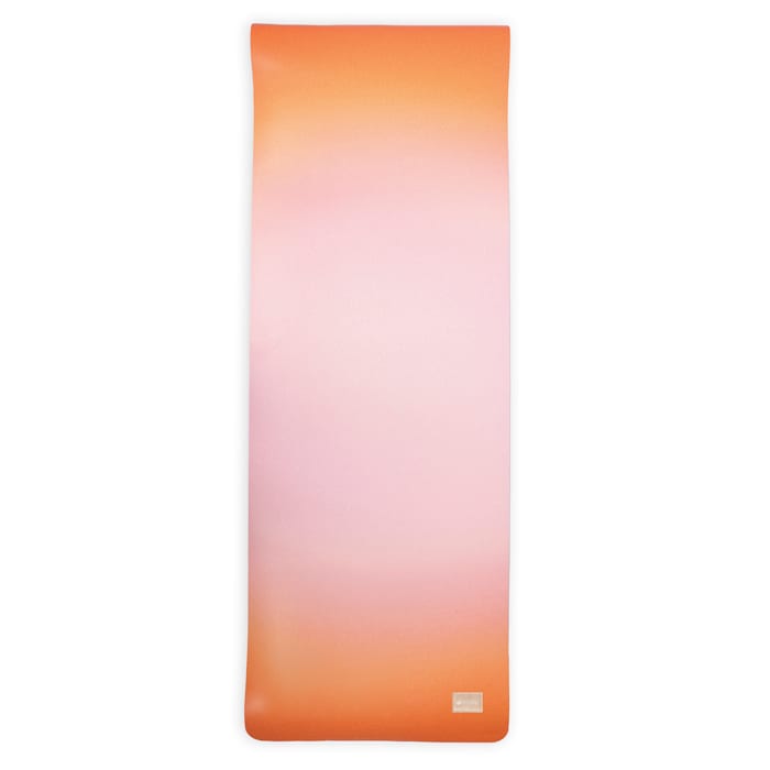 Tapis de yoga antidérapant 5 mm pour pilates étirements relaxation et fitness Rose - Image 1