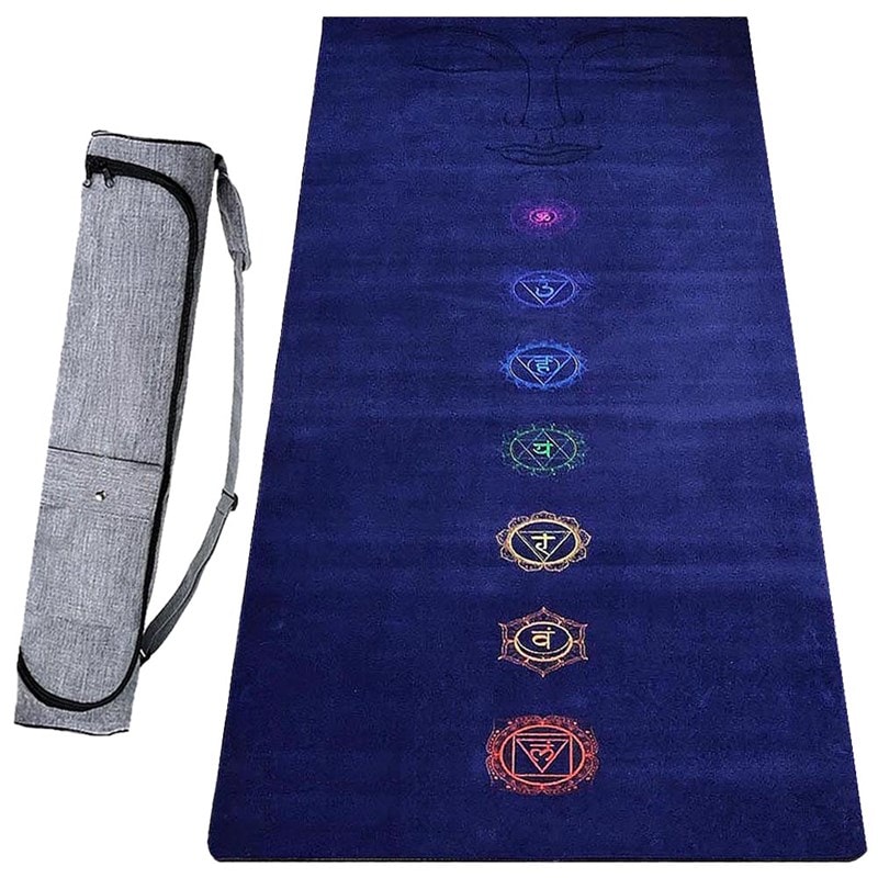 Tapis yoga épais 6mm esprit bouddha +sac - Image 1