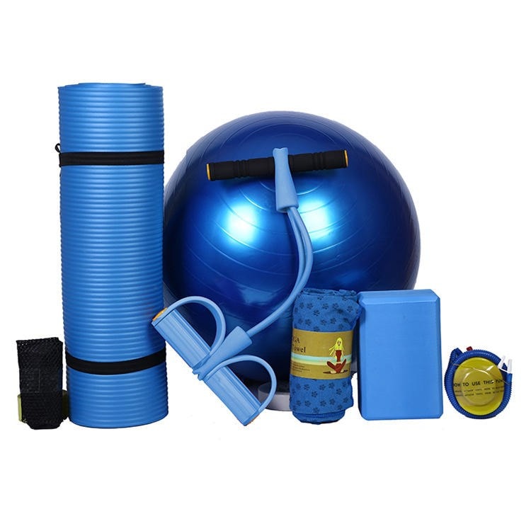 Kits de yoga 5 en 1 colorie bleu - Image 1