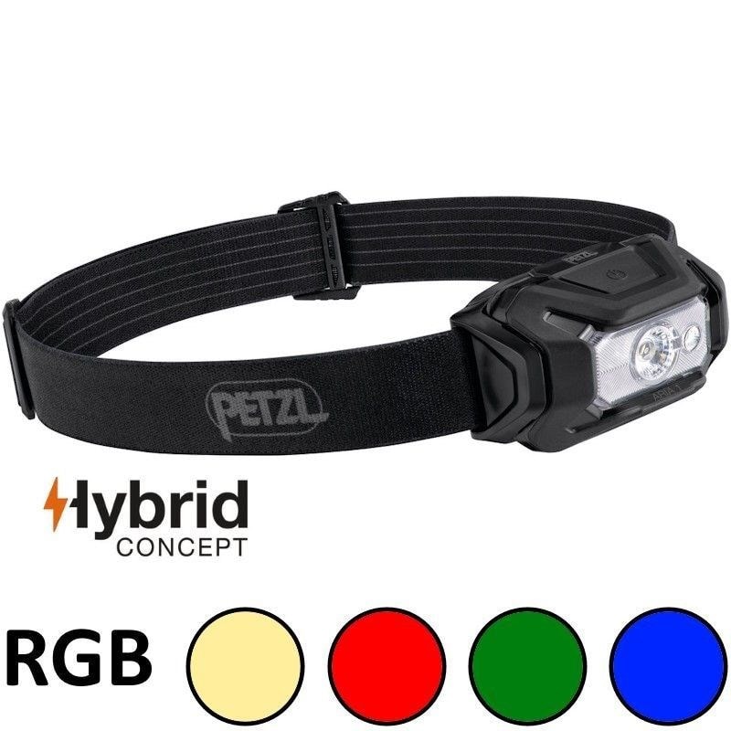 Lampe frontale petzl aria 1 rgb hybrid noire - Image 1