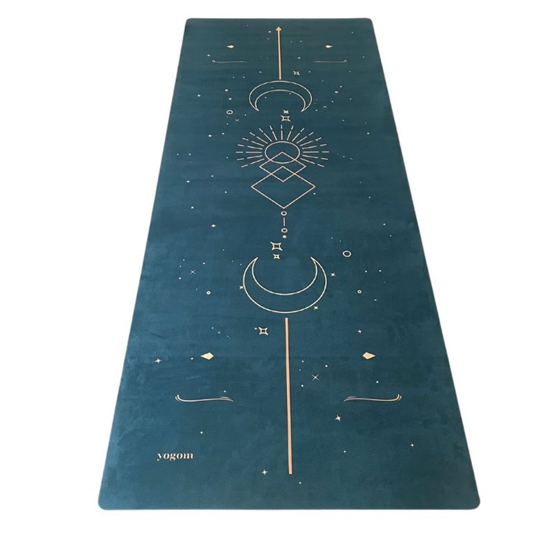 Tapis de yoga et fitness performance solaire bleu pétrole - Image 1