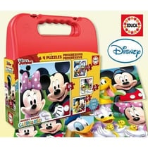 4 puzzles progressifs - EDUCA - Malette Puzzles Progressifs Mickey - Image 1