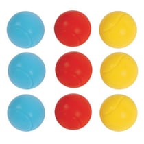 Set de 9 balles de tennis en mousse - jeu de raquettes enfant - sport plein air - Image 1