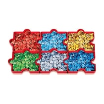 Lot de 6 boîtes de rangement empilables pour puzzle Clementoni - Image 1
