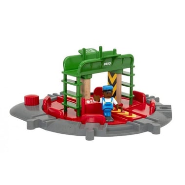 Plaque tournante et personnage - brio world - 33476 - accessoire circuit train - Image 1