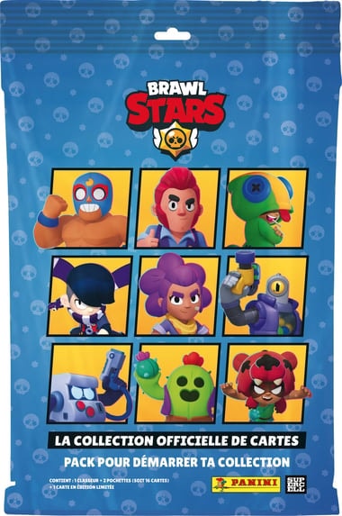 Starter Pack Panini - Brawl Stars - Classeur + 2 boosters + 1 carte collector édition limitée - Image 1