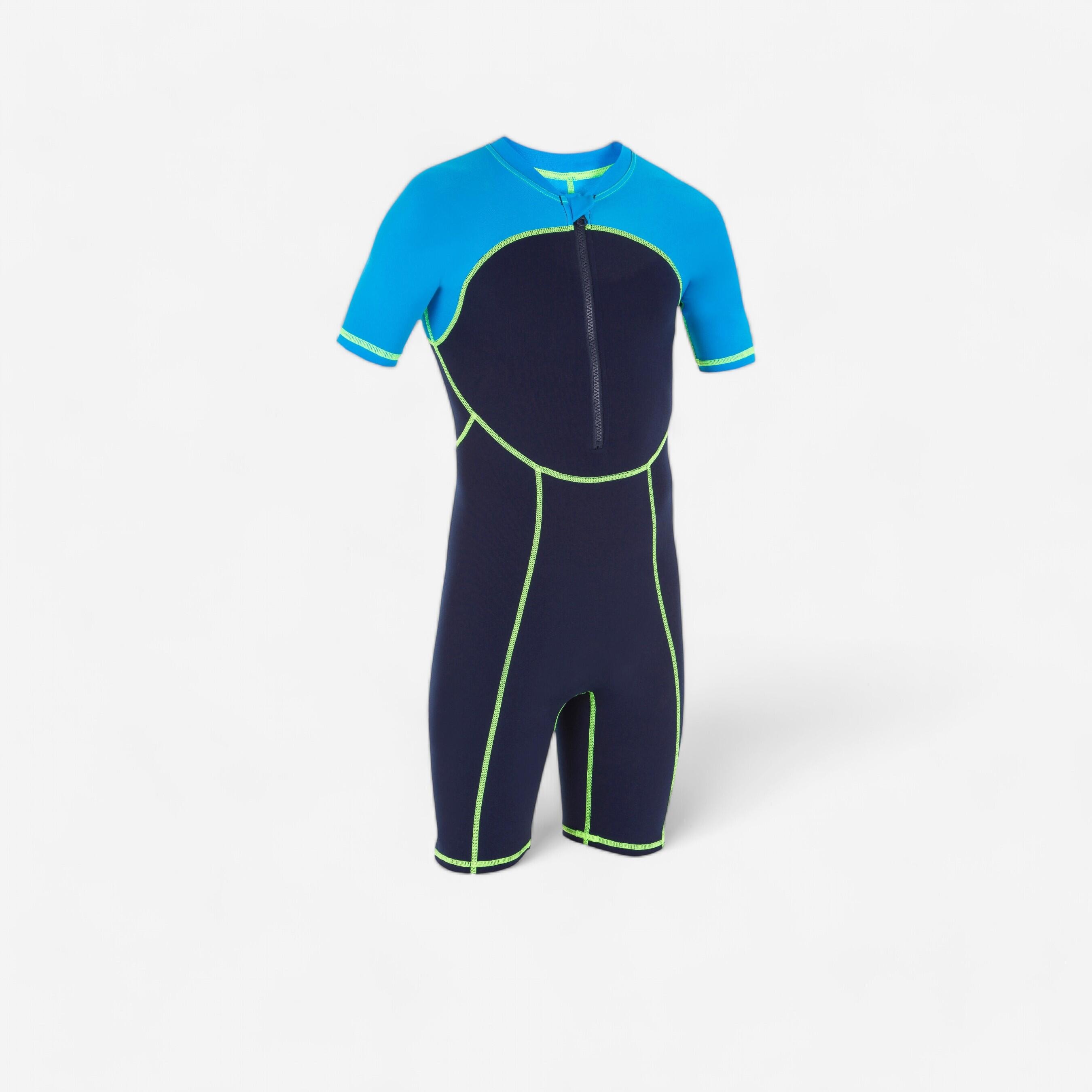 Combinaison Natation Garçon - Shorty Swim 100 - Bleu - Image 1