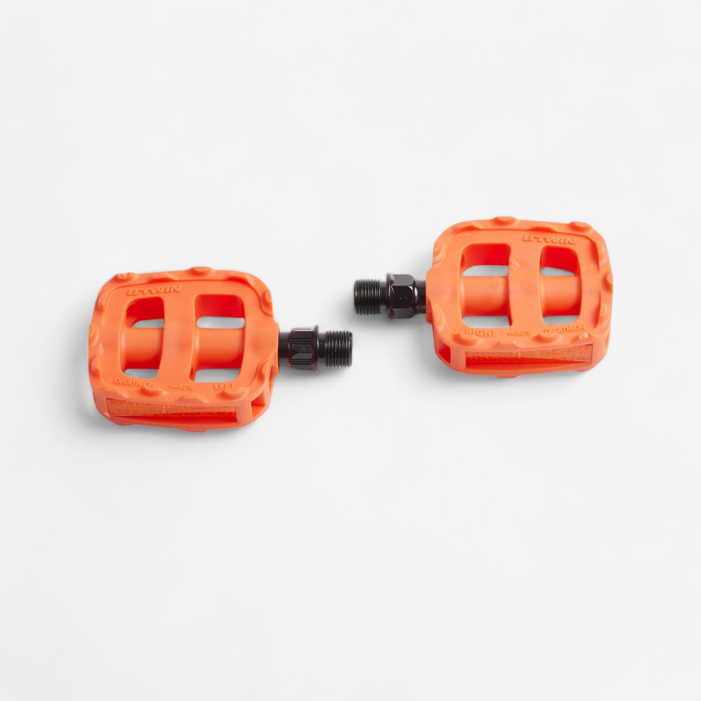 Pédales vélo enfant 12 et 14 pouces orange - Image 1