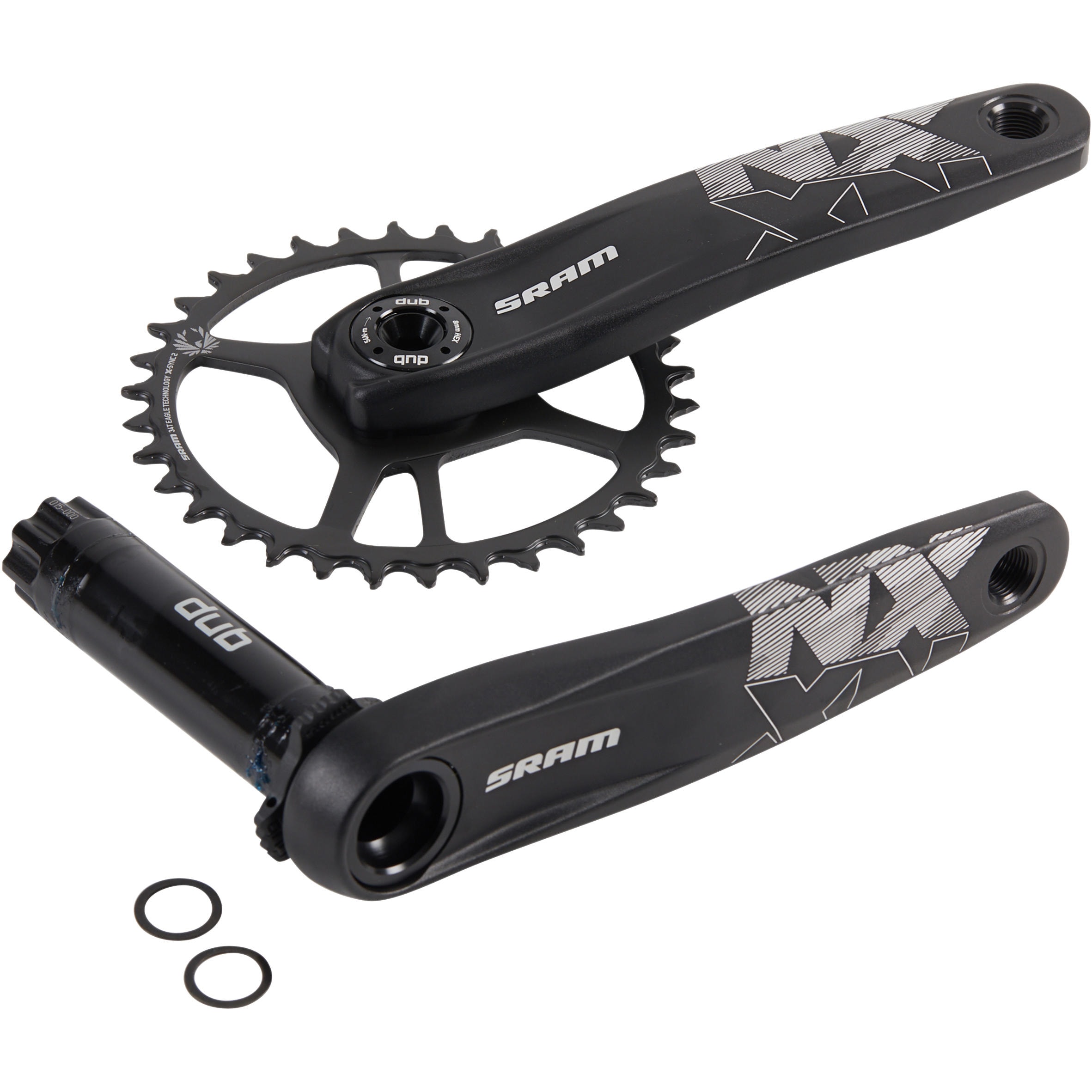 PÉDALIER VTT MONO-PLATEAU SRAM NX  34 DENTS 170MM DUB - Image 1