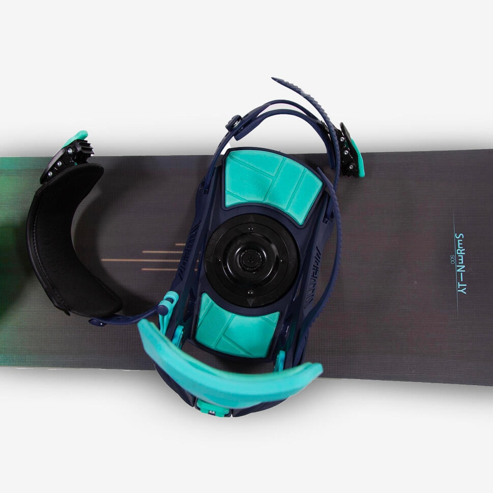 Fixations de snowboard de location, femme, Serenity 500 Rental bleues - Image 1