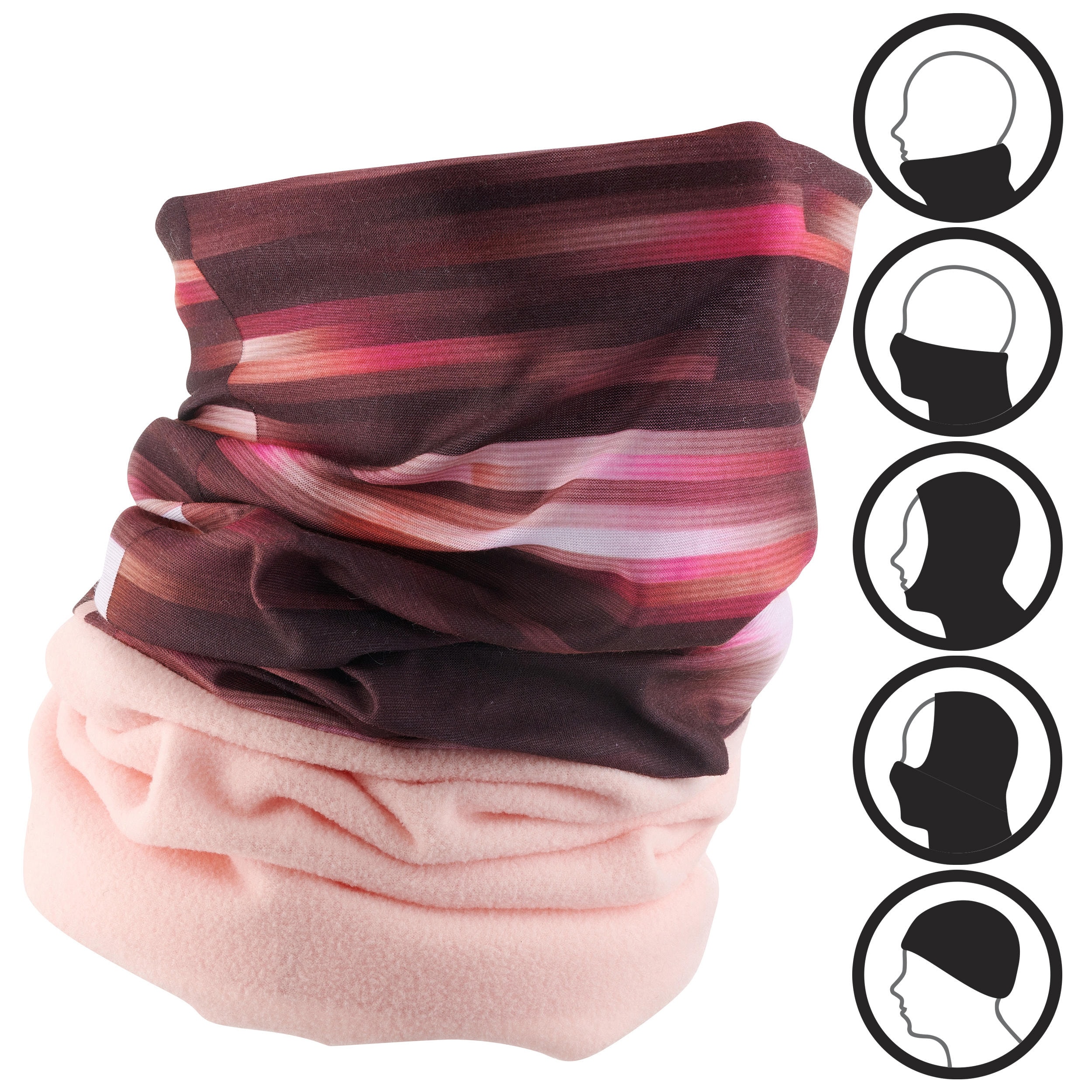 Cache cou de ski adulte, HUG 500 rose - Image 1
