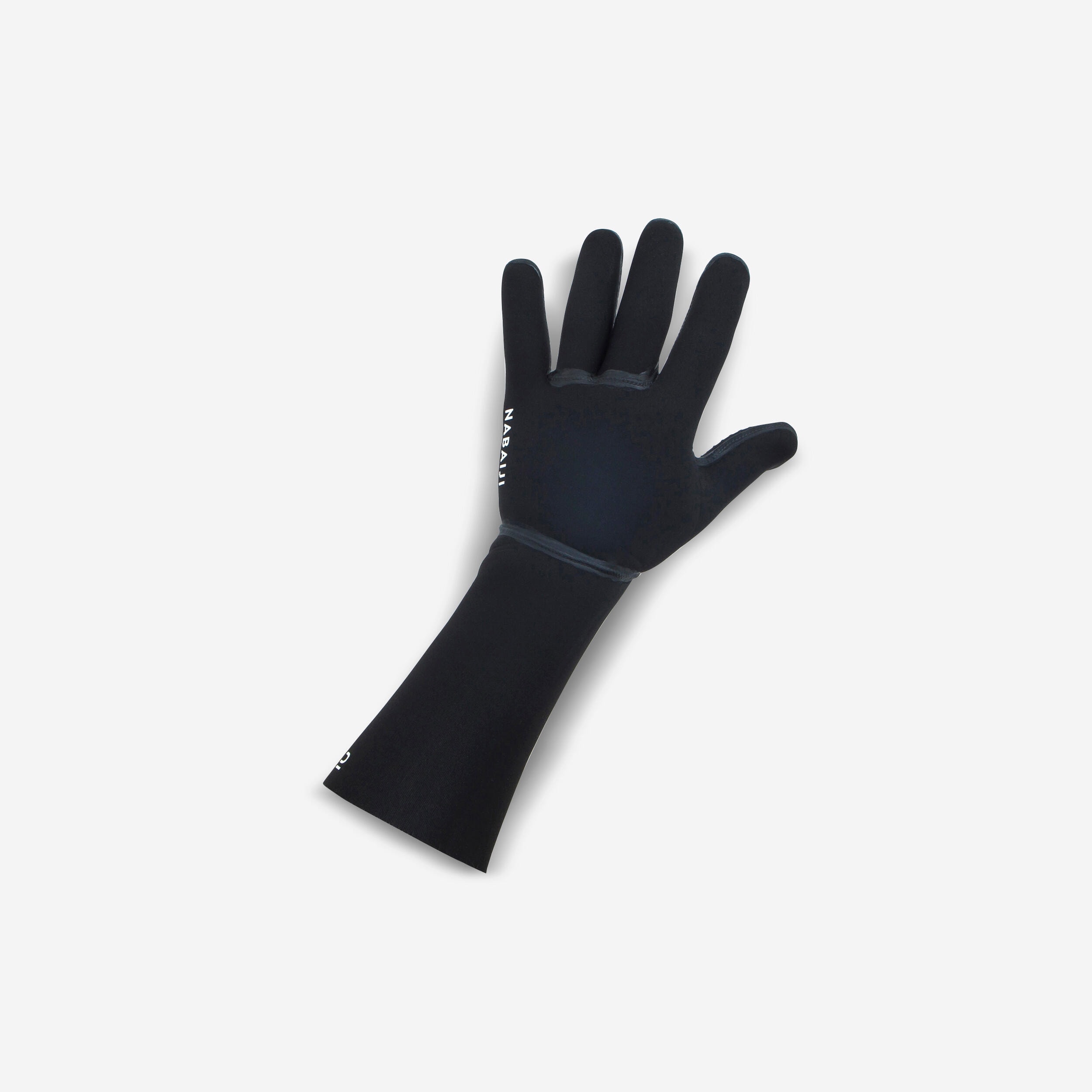 Gants néoprène natation 2mm, noir - Image 1