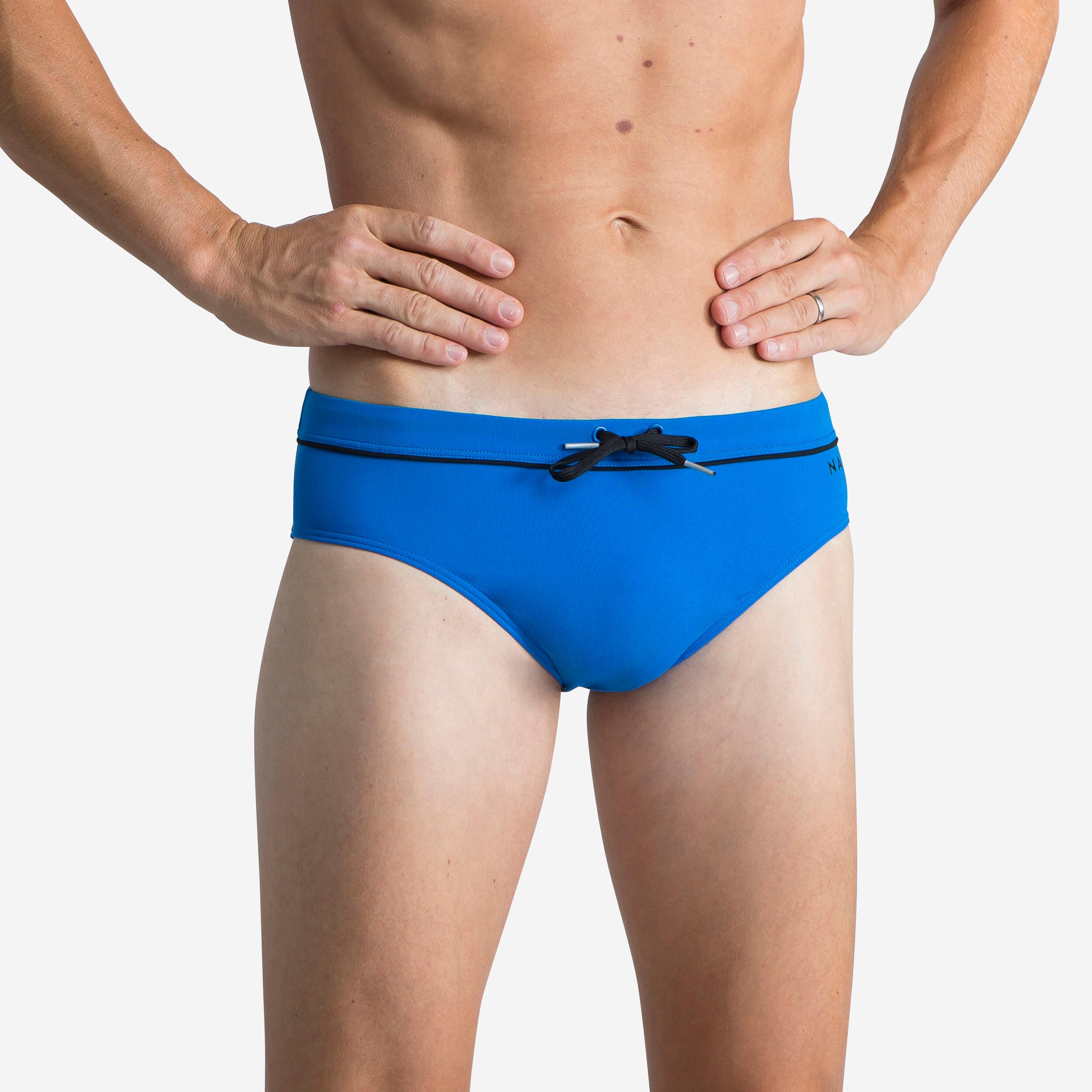 Slip De Bain Natation Homme - Slip 100 Pep - Bleu Noir - Image 1