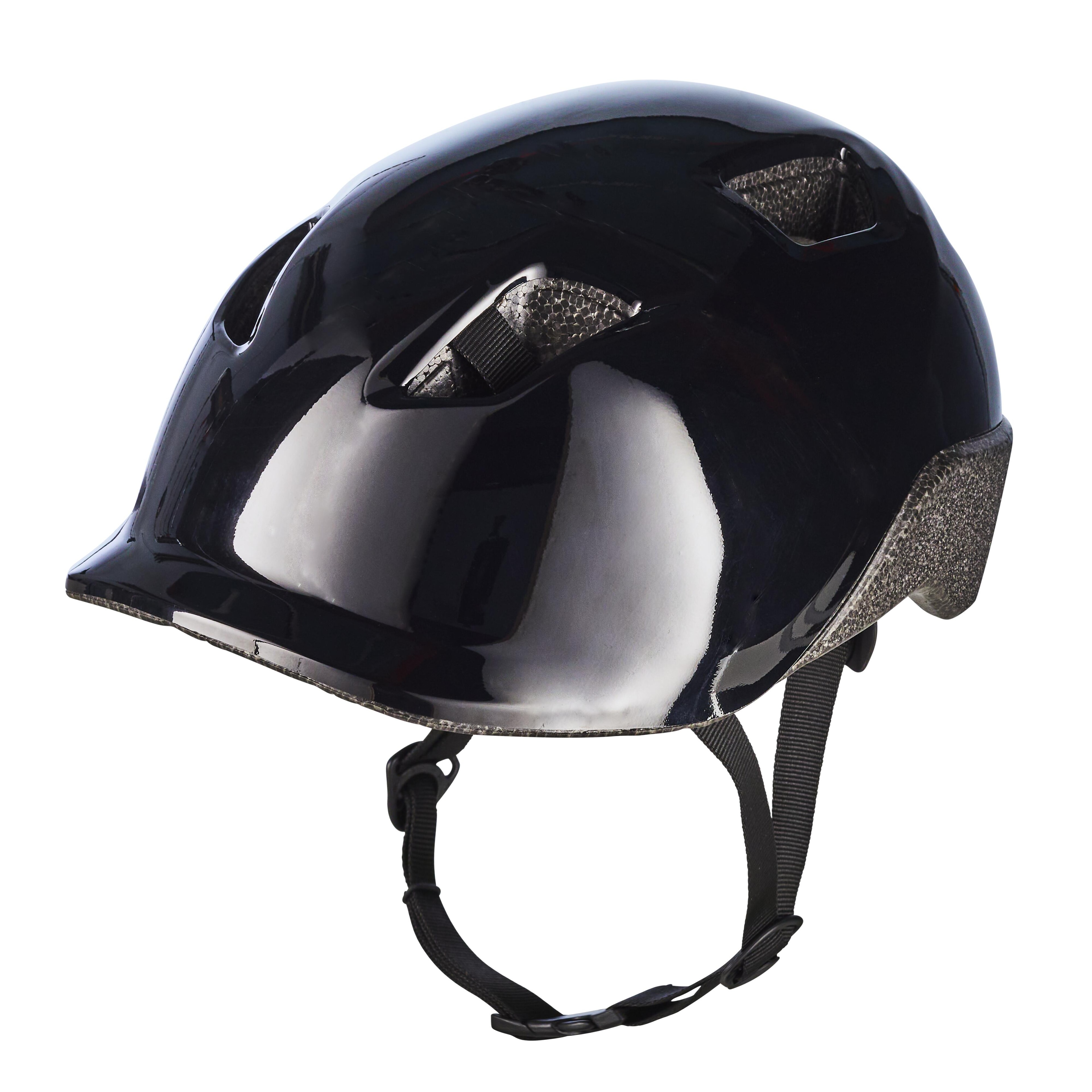 Casque velo enfant 100 noir - Image 1