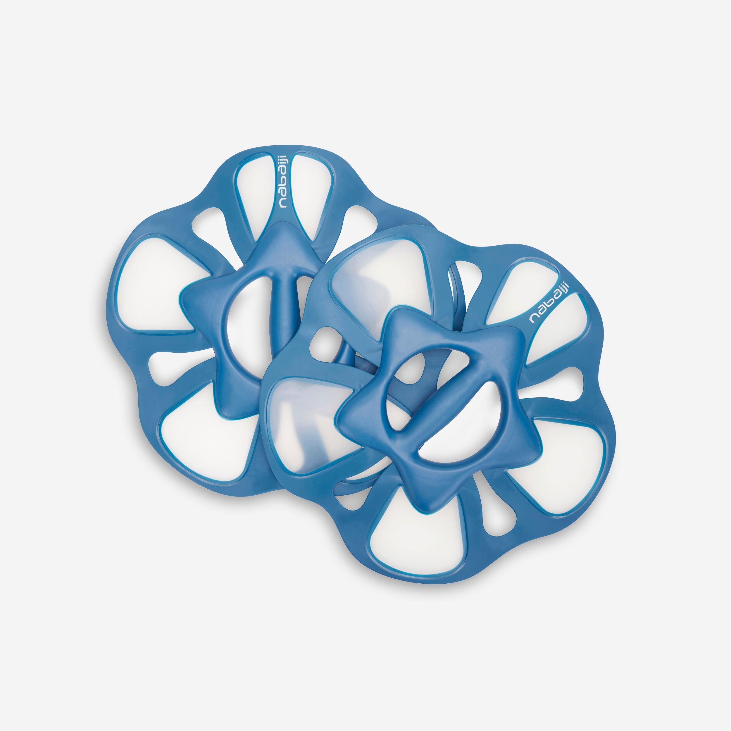 Paire d'haltères aquatiques Pullpush flower L Aquagym blanc bleu - Image 1