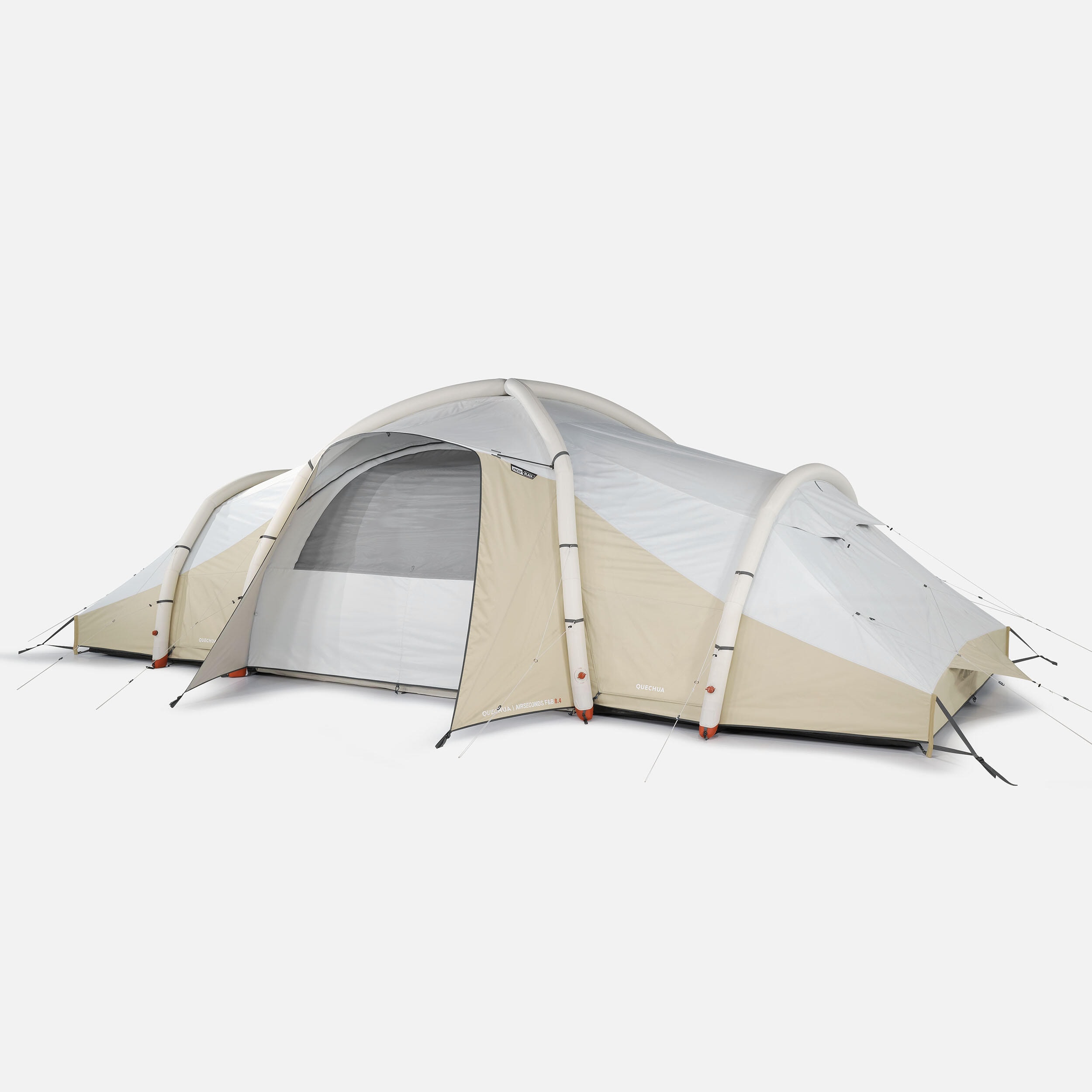 Seconde vie - Tente de camping gonflable 8 places 4 chambres, Fresh & Black, ... - Image 1