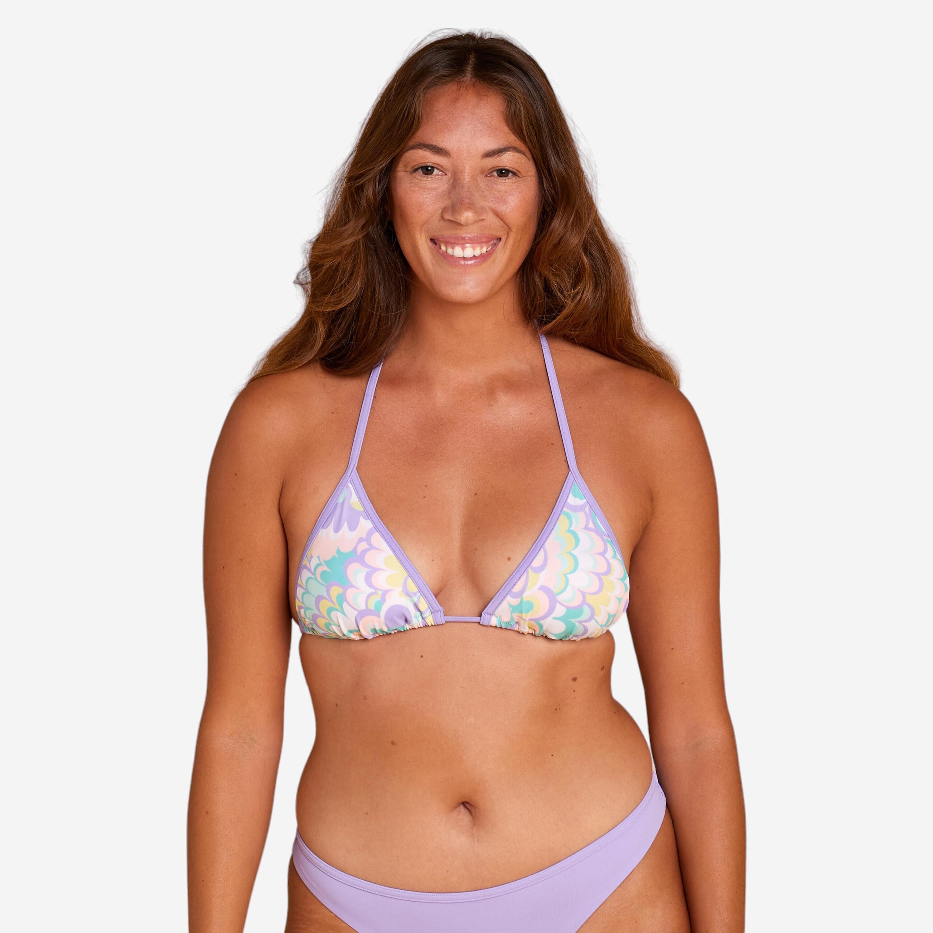 HAUT DE MAILLOT DE BAIN FEMME TRIANGLE COULISSANT MAE FLOWY PARME - Image 1