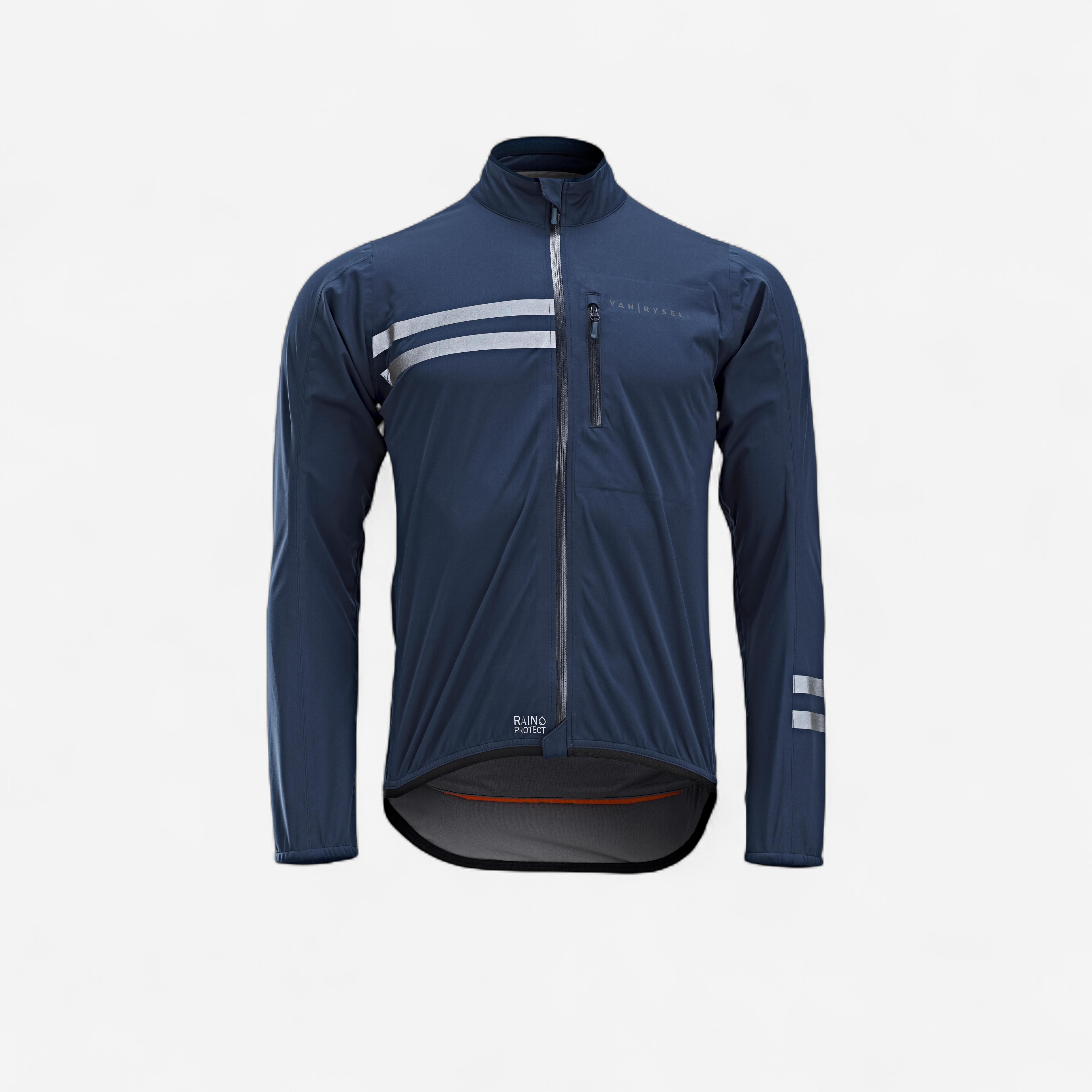 Veste vélo route manches longues coupe pluie homme - EDR bleu - Image 1