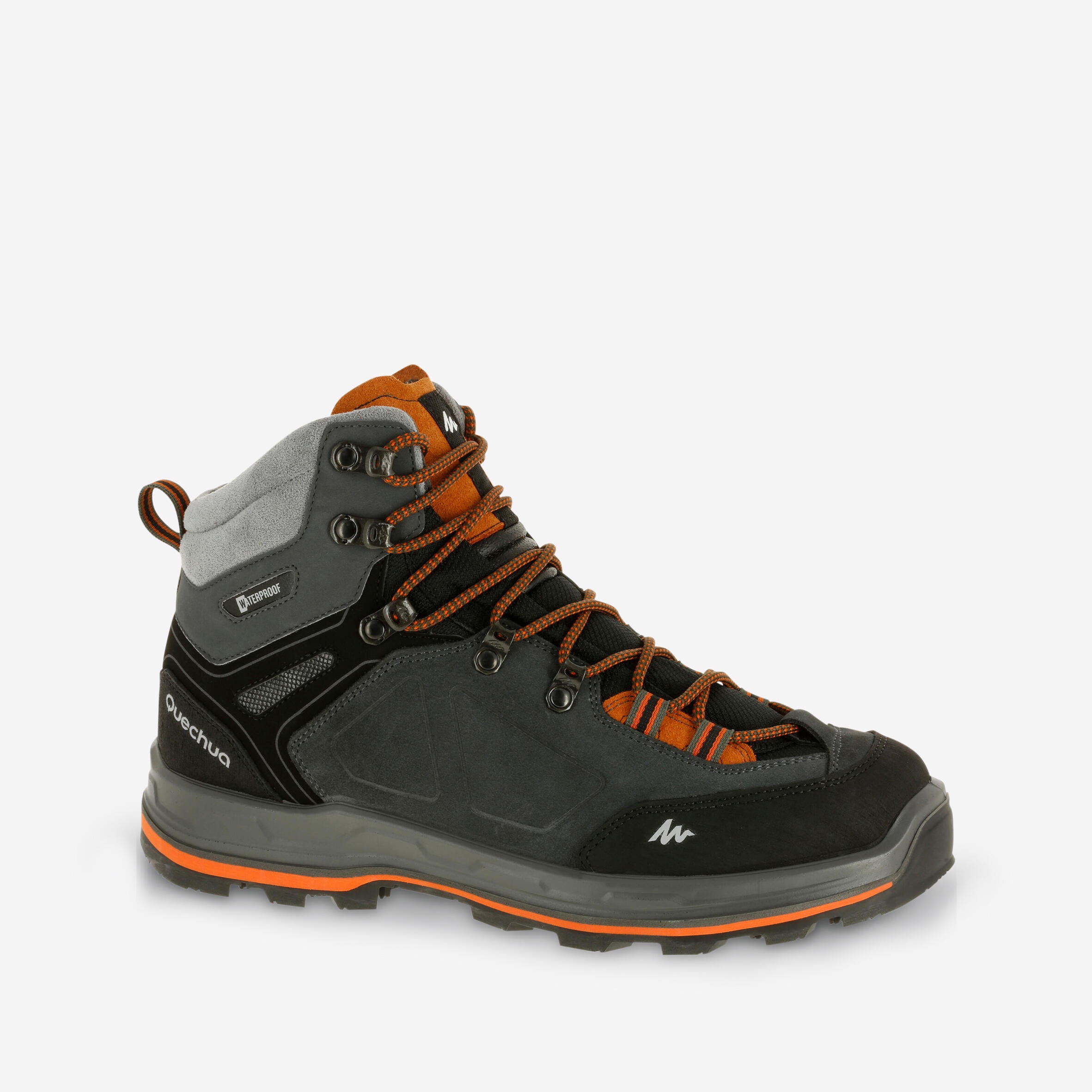 Seconde vie - CHAUSSURES TREKKING CUIR IMPERMÉABLES - MT100 - SHARK - HOMME H... - Image 1