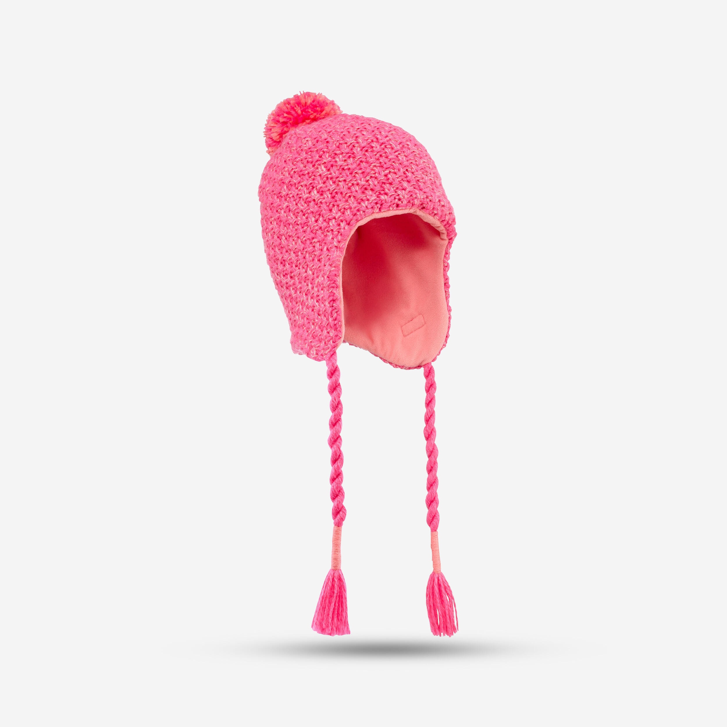 BONNET DE SKI PÉRUVIEN ENFANT - TIMELESS - ROSE CORAIL CLAIR - Image 1