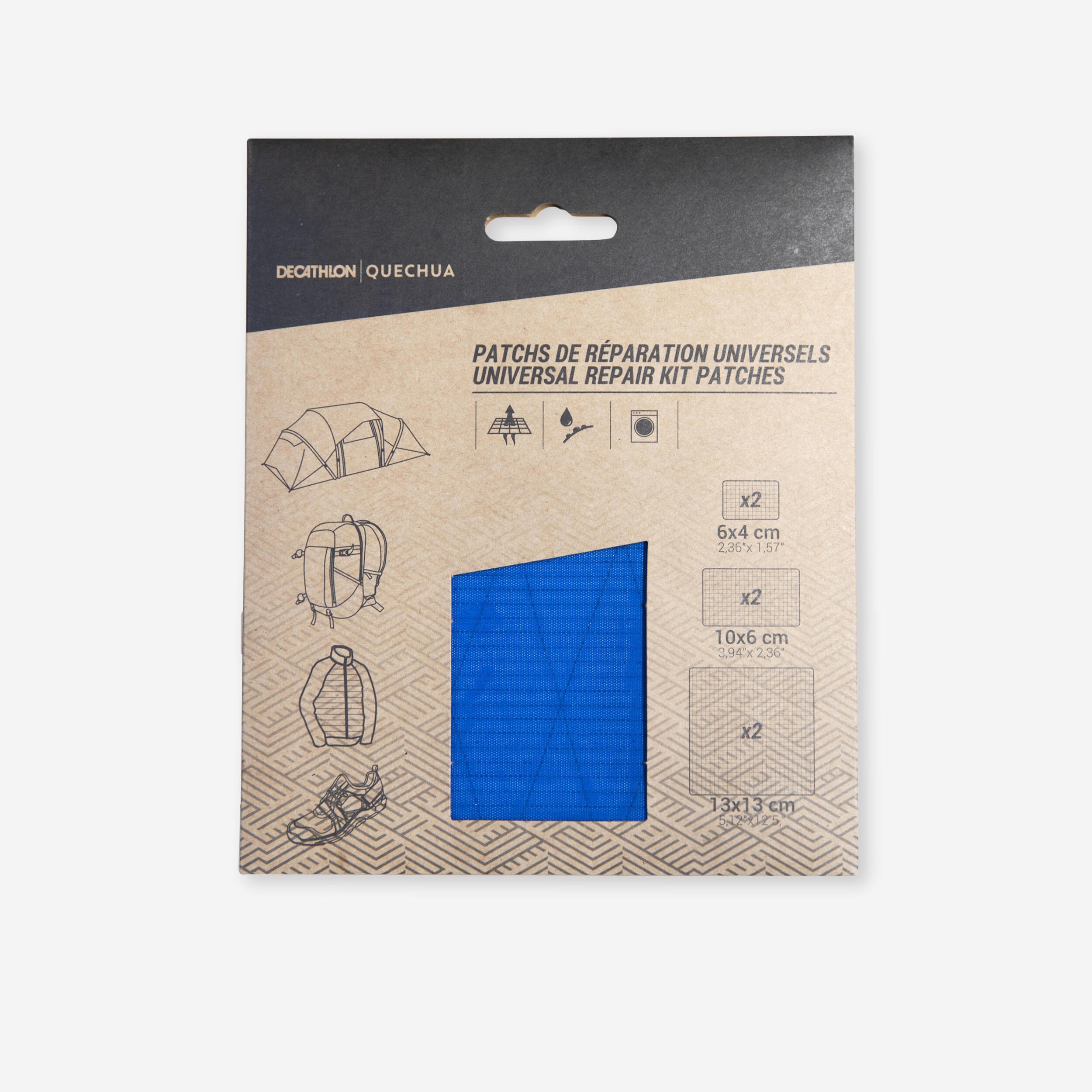 Patchs adhésifs de réparation multiusage (tente, sac de couchage, sac à dos...) - Image 1