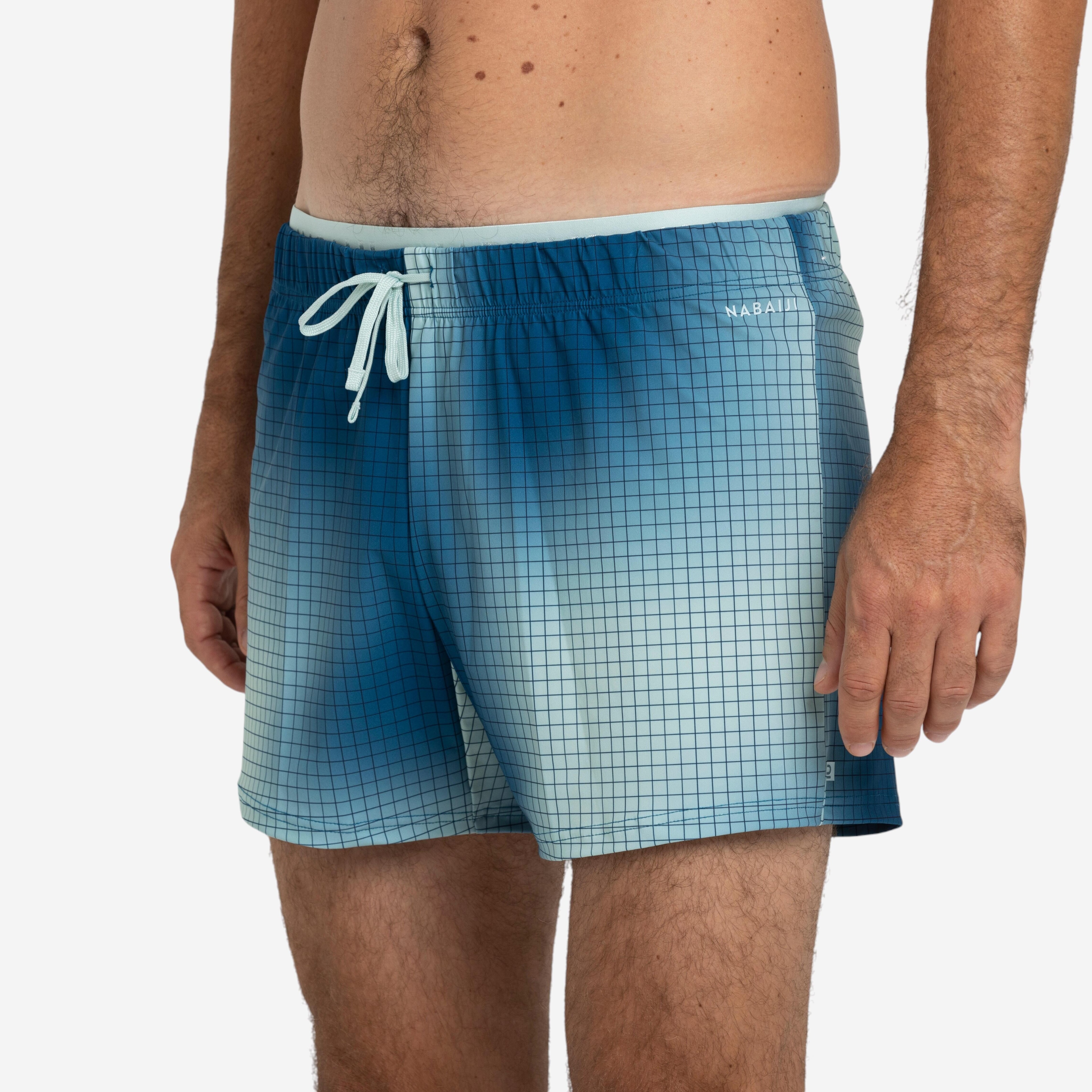 Short de natation Homme  100 Court  Camo bleu - Image 1