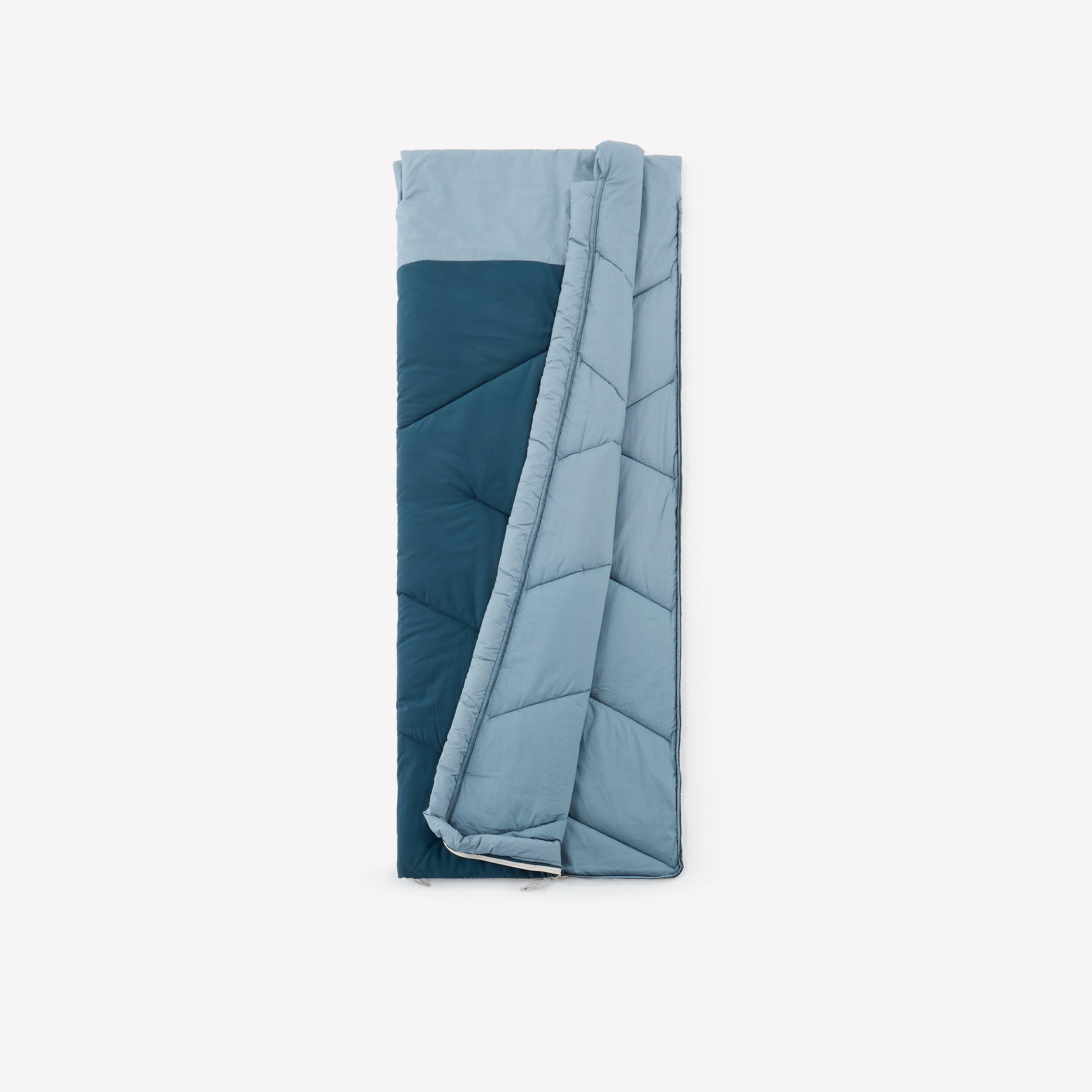 Sac de couchage de camping 10°C en coton, Ultimcomfort bleu - Image 1
