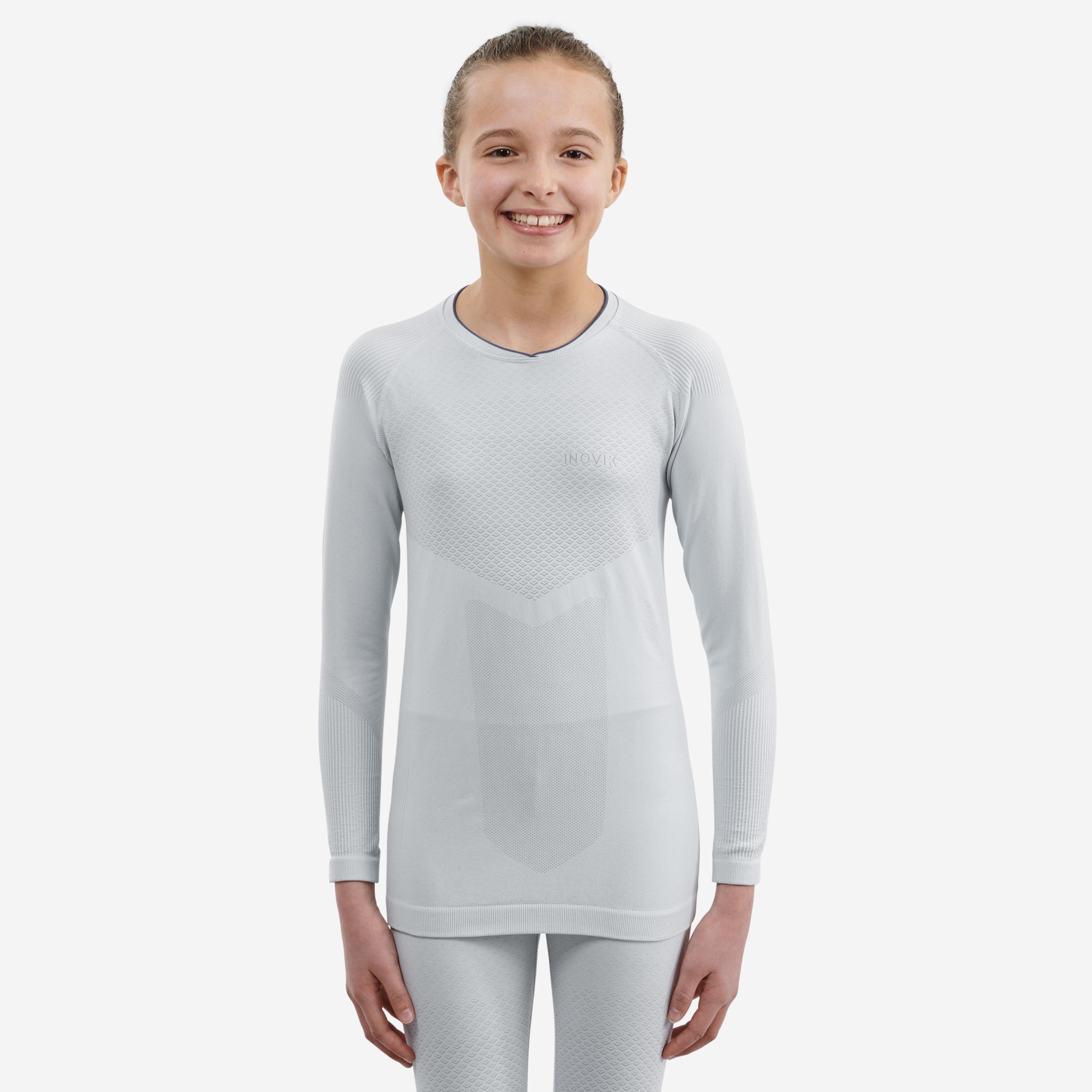 Sous-vêtement technique de ski de fond gris XC S UW 500 ENFANT - Image 1