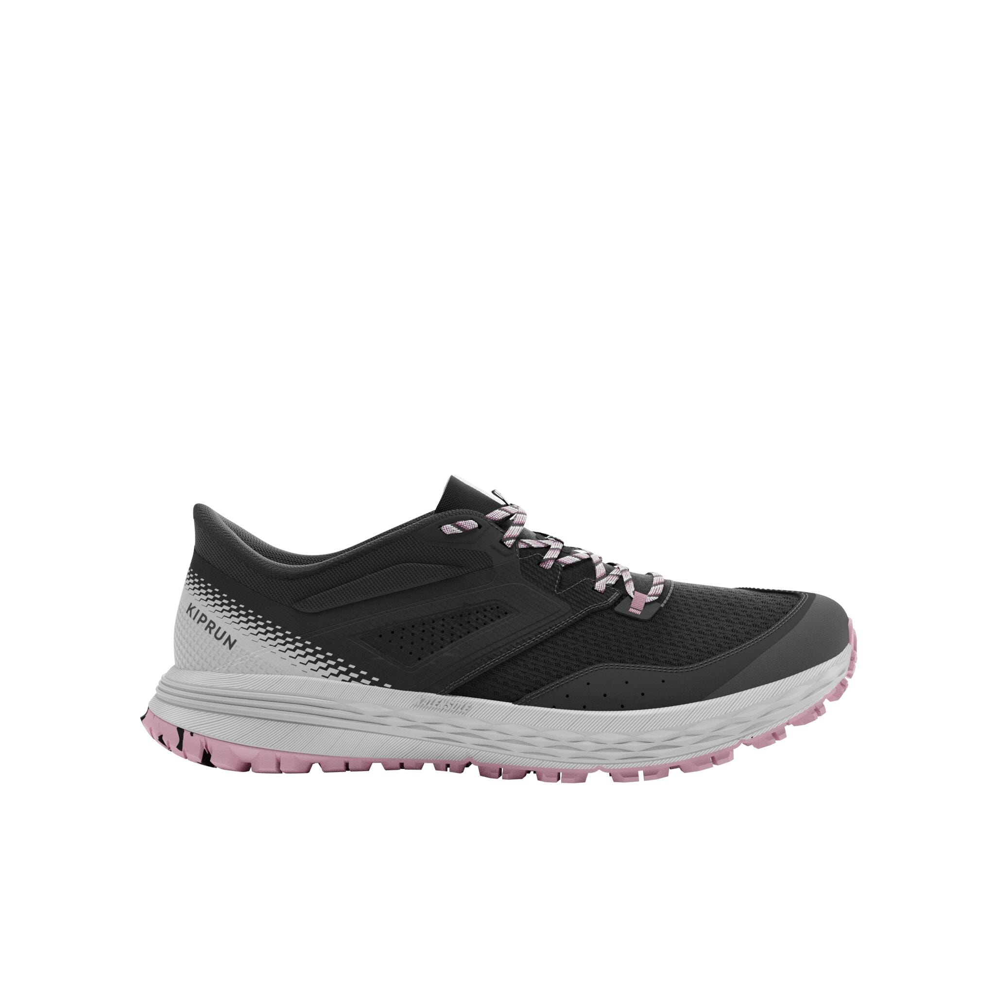CHAUSSURES TRAIL RUNNING POUR FEMME TR2 gris carbone bouton de rose - Image 1