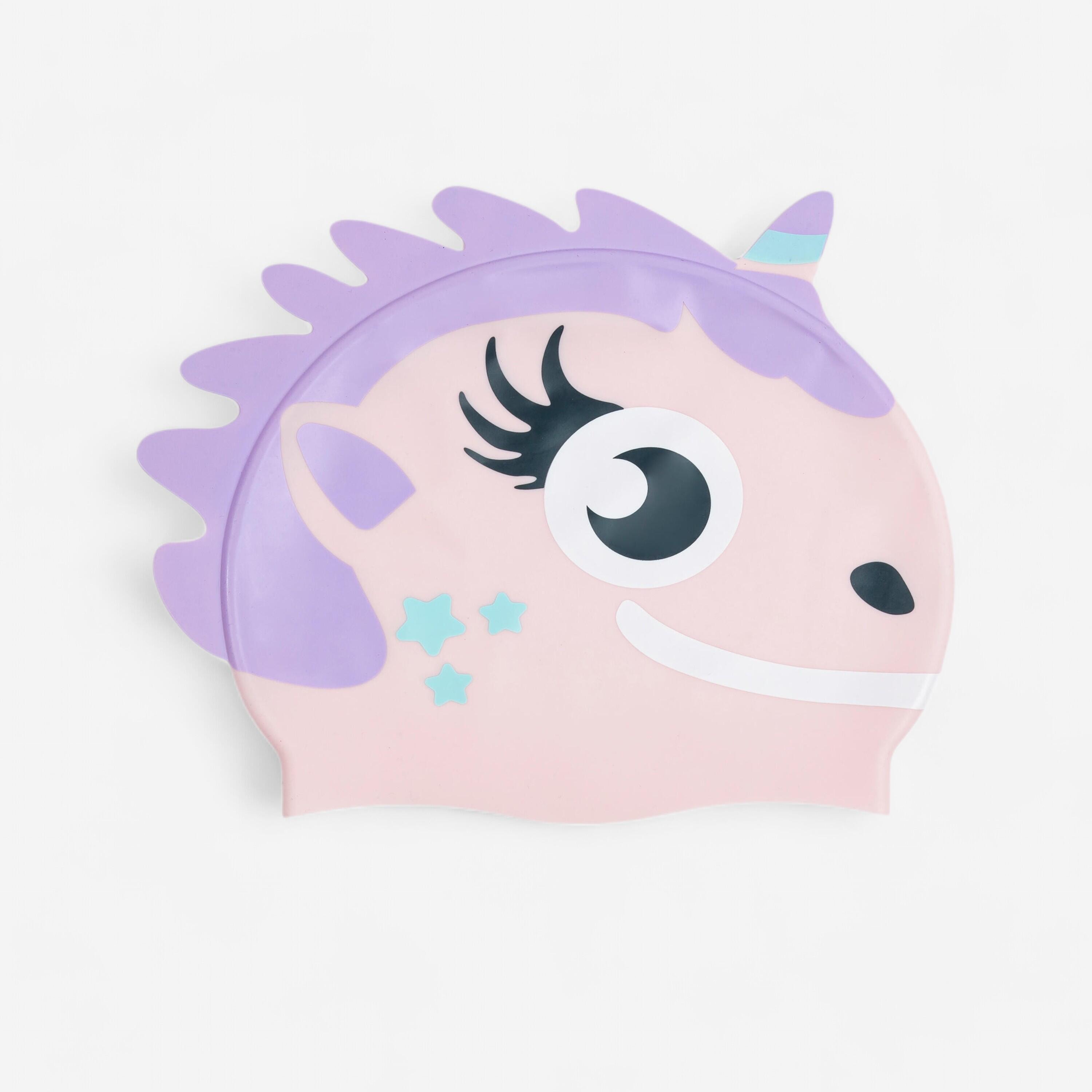 Bonnet de Bain en Silicone Form - Taille Unique - Unicorn Rose Mauve - Image 1