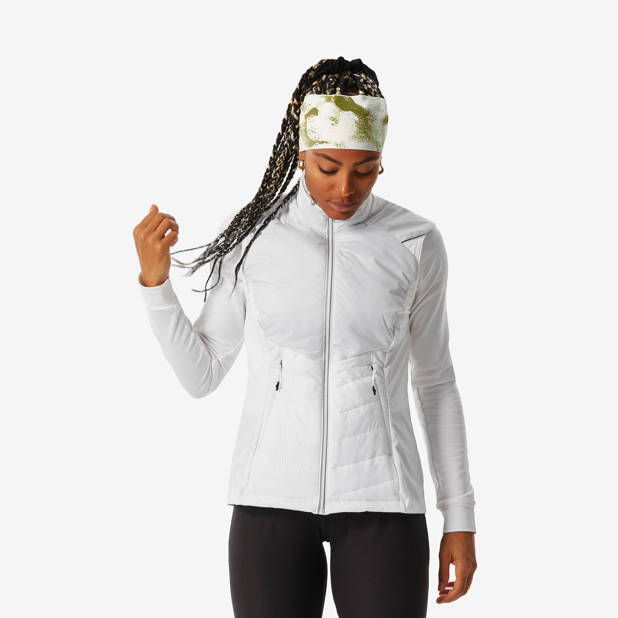 Gilet de ski de fond femme, 500 vert - Image 1