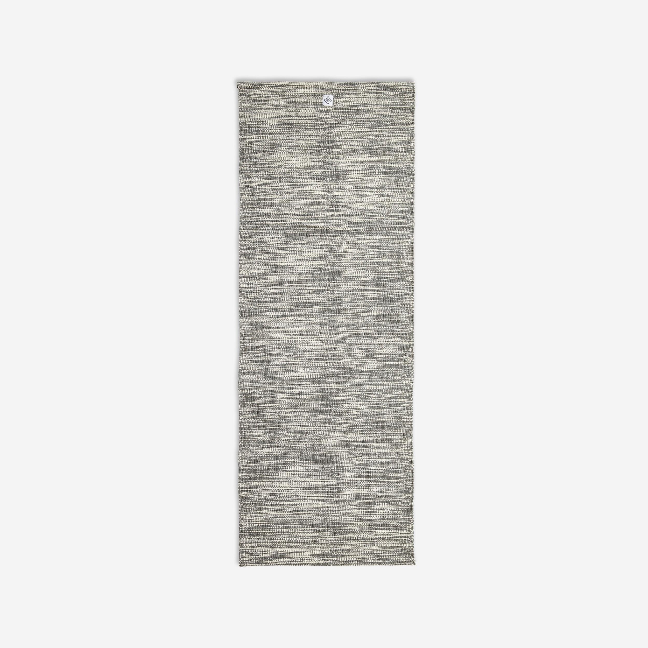 Tapis et sur-tapis de yoga doux coton 183cm x 68cm x4 mm, gris chine - Image 1