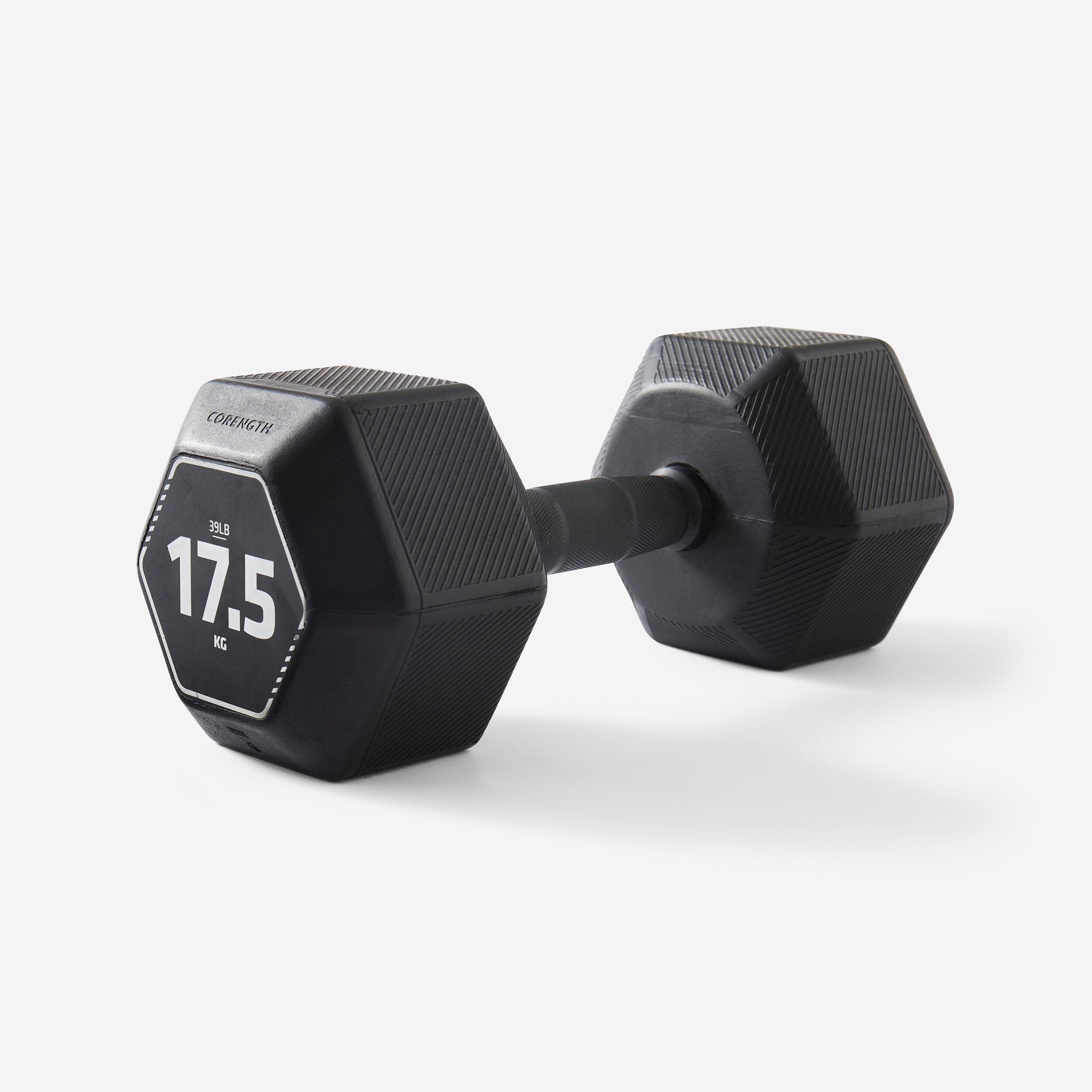 Haltère cross training et musculation 17,5 kg, composé à 80 % de fonte recyclée - Image 1