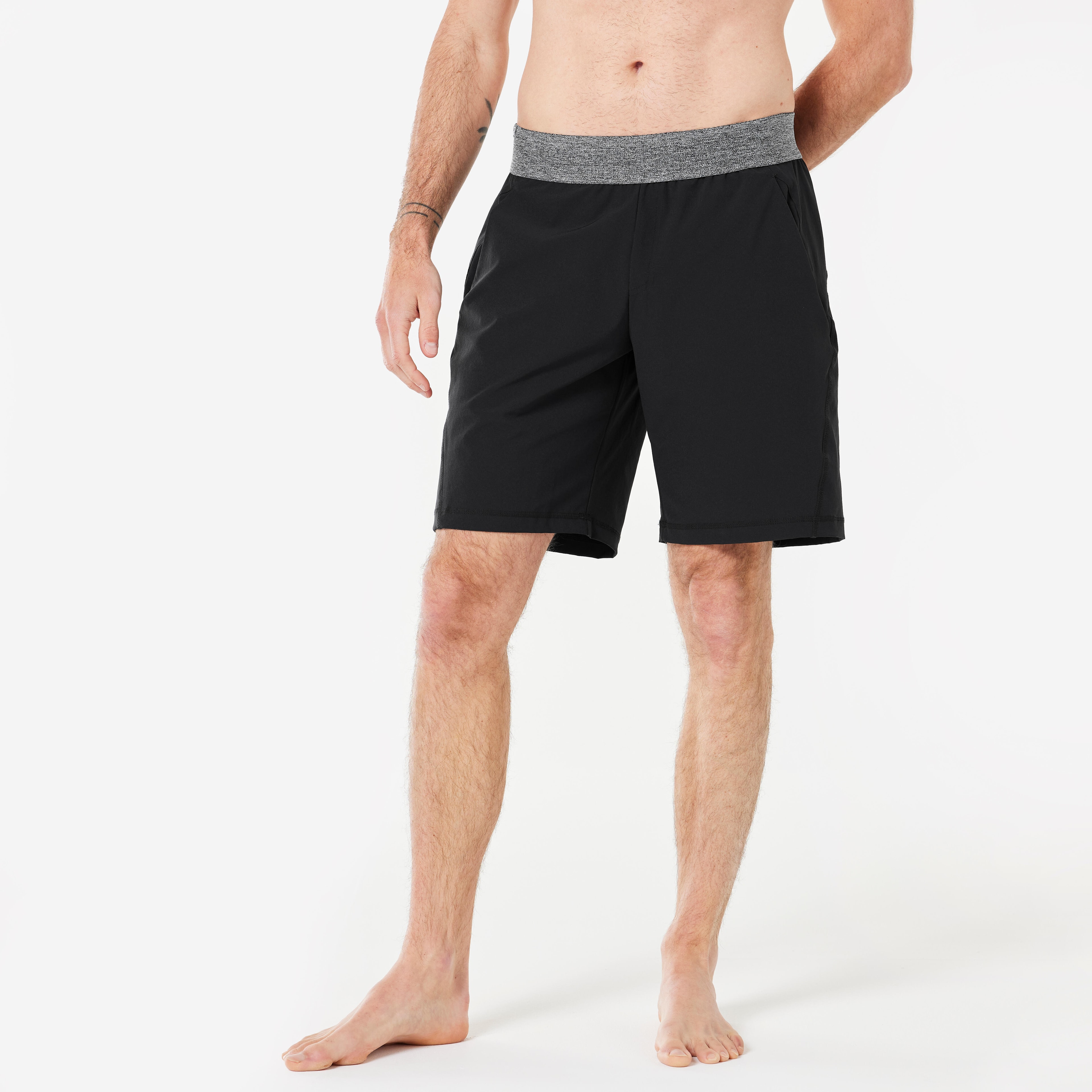 SHORT YOGA DYNAMIQUE LEGER HOMME NOIR - Image 1