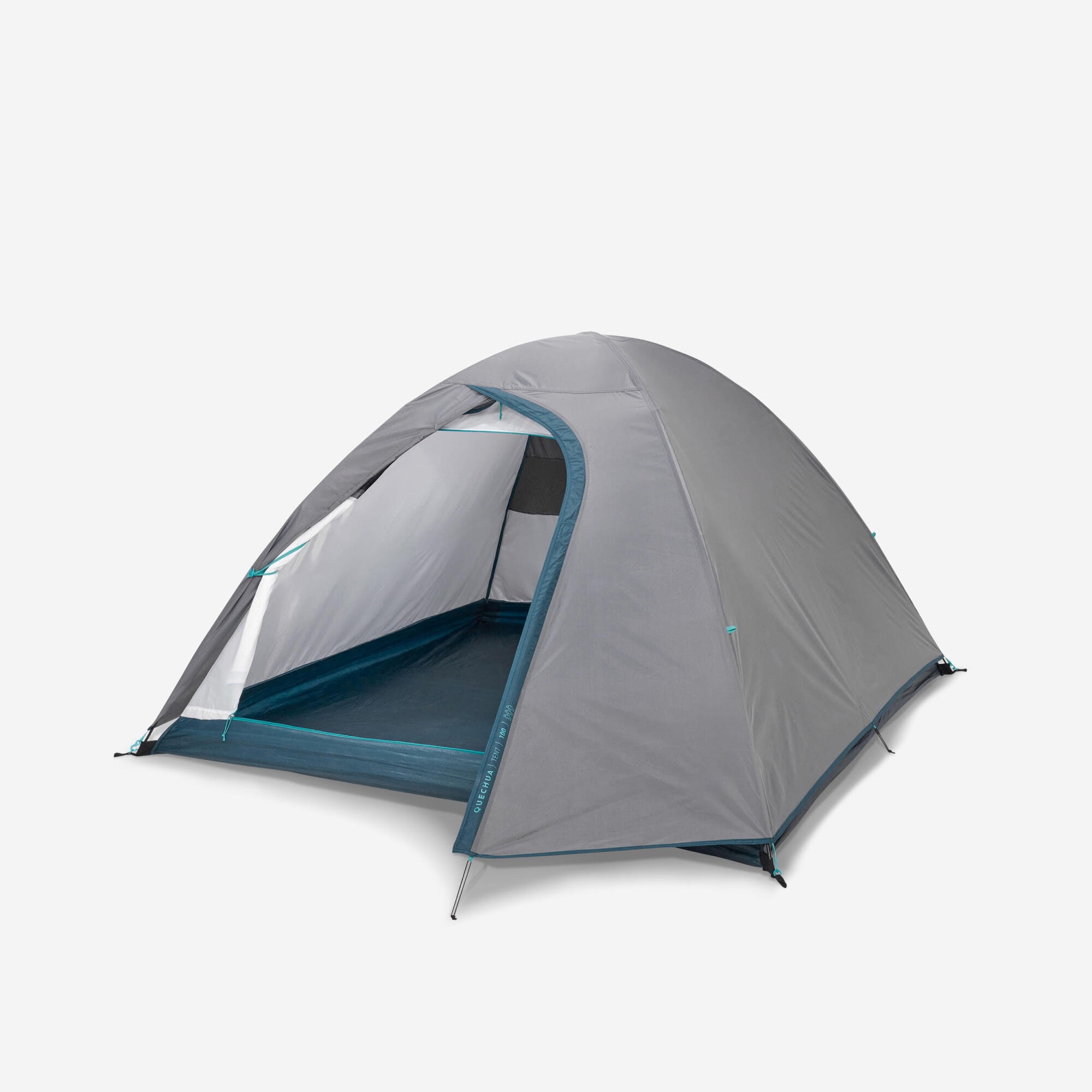 Tente de camping 3 places, MH100 gris - Image 1