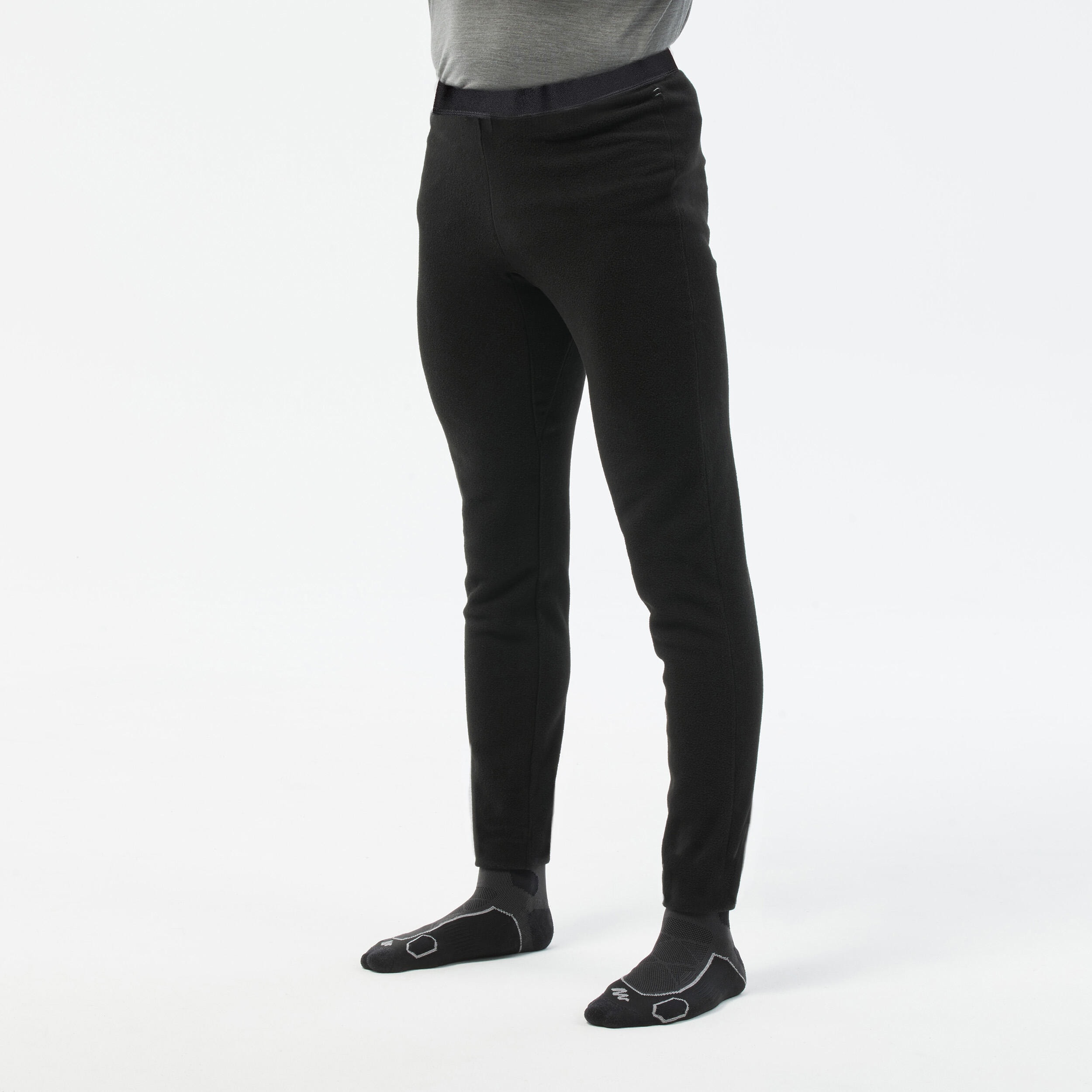 Collant polaire de trek homme, MH100 noir - Image 1