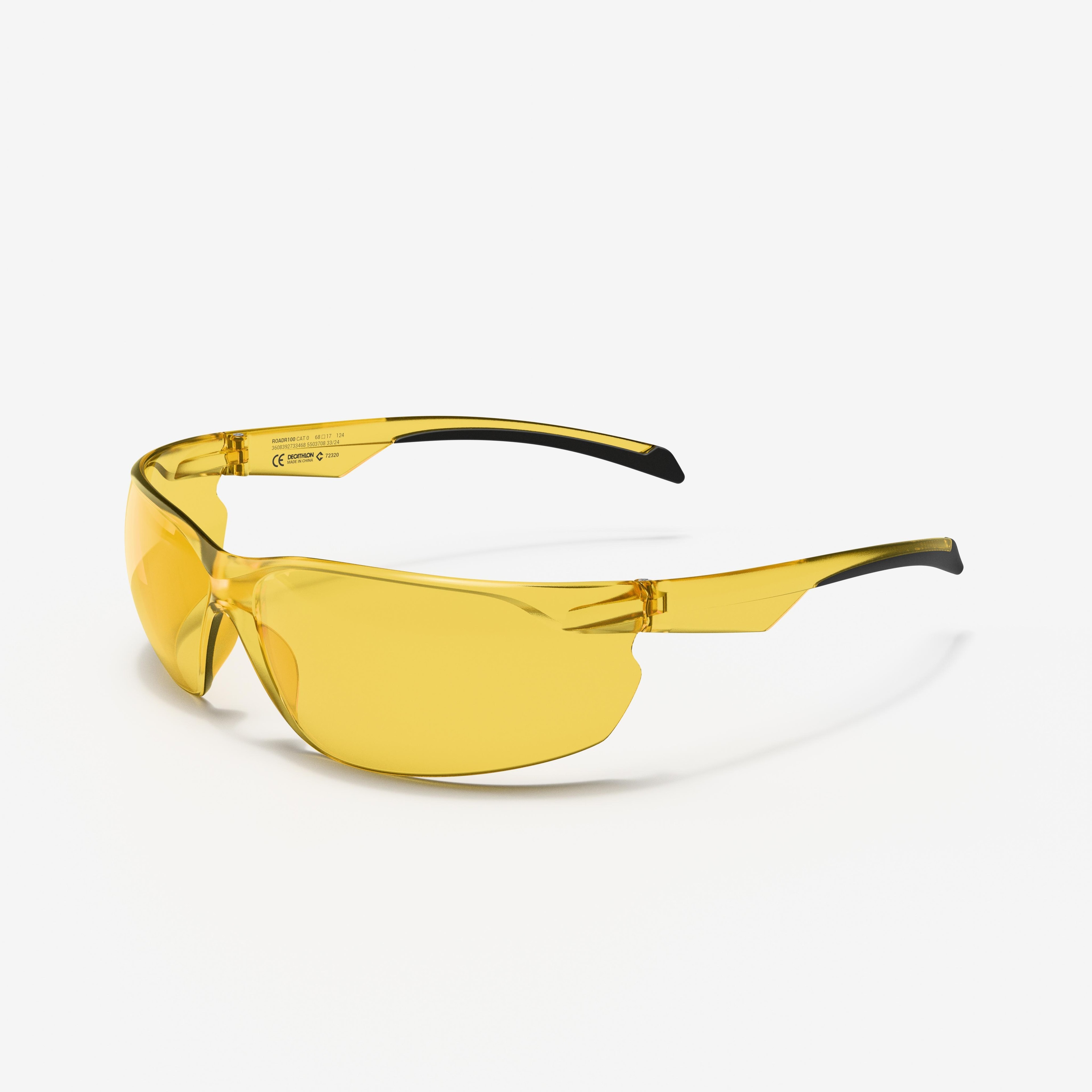 Lunettes de VTT adulte ST 100 jaunes catégorie 1 - Image 1