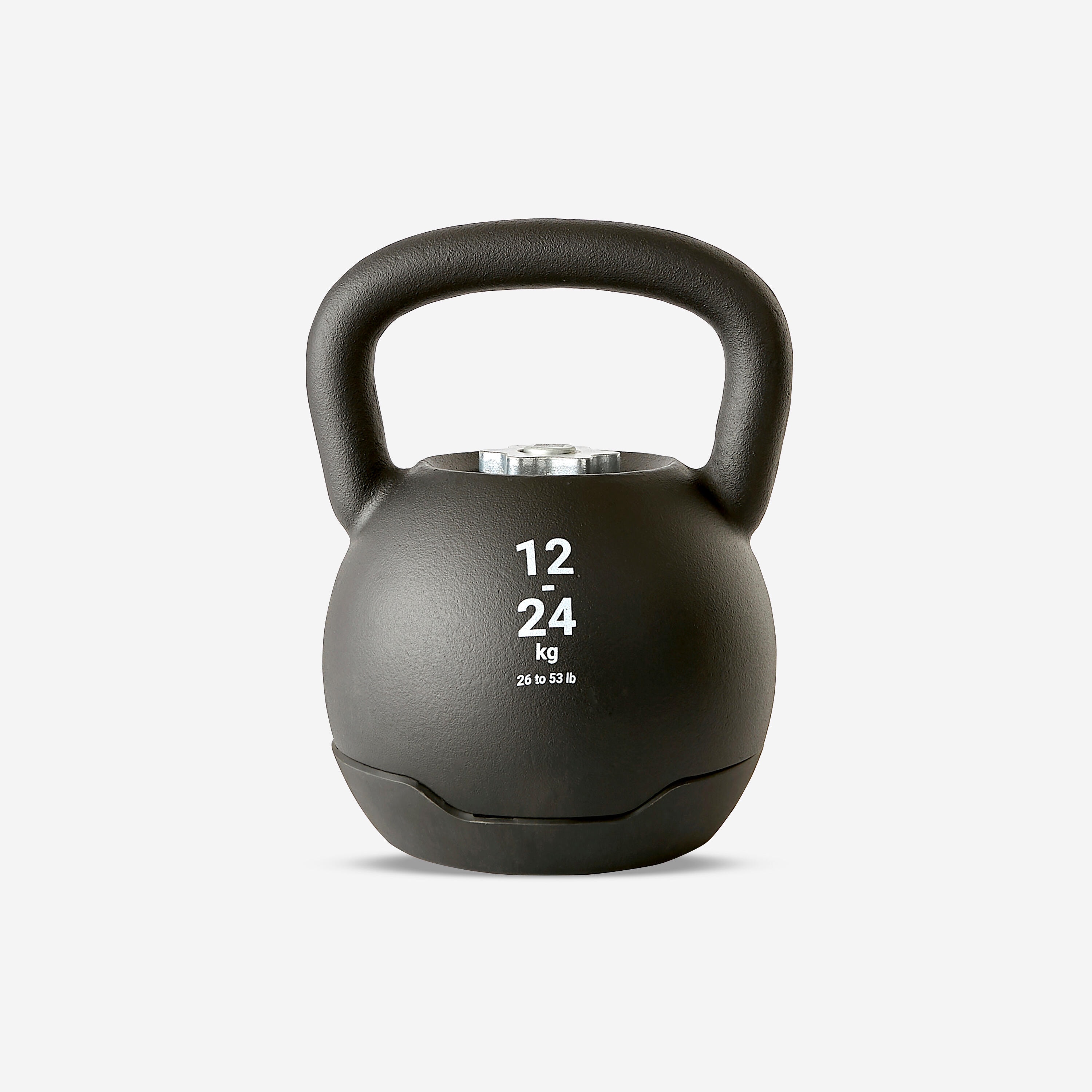 Kettlebell ajustable 12-24kg, base de 12kg, poids additionnels vendus séparément - Image 1