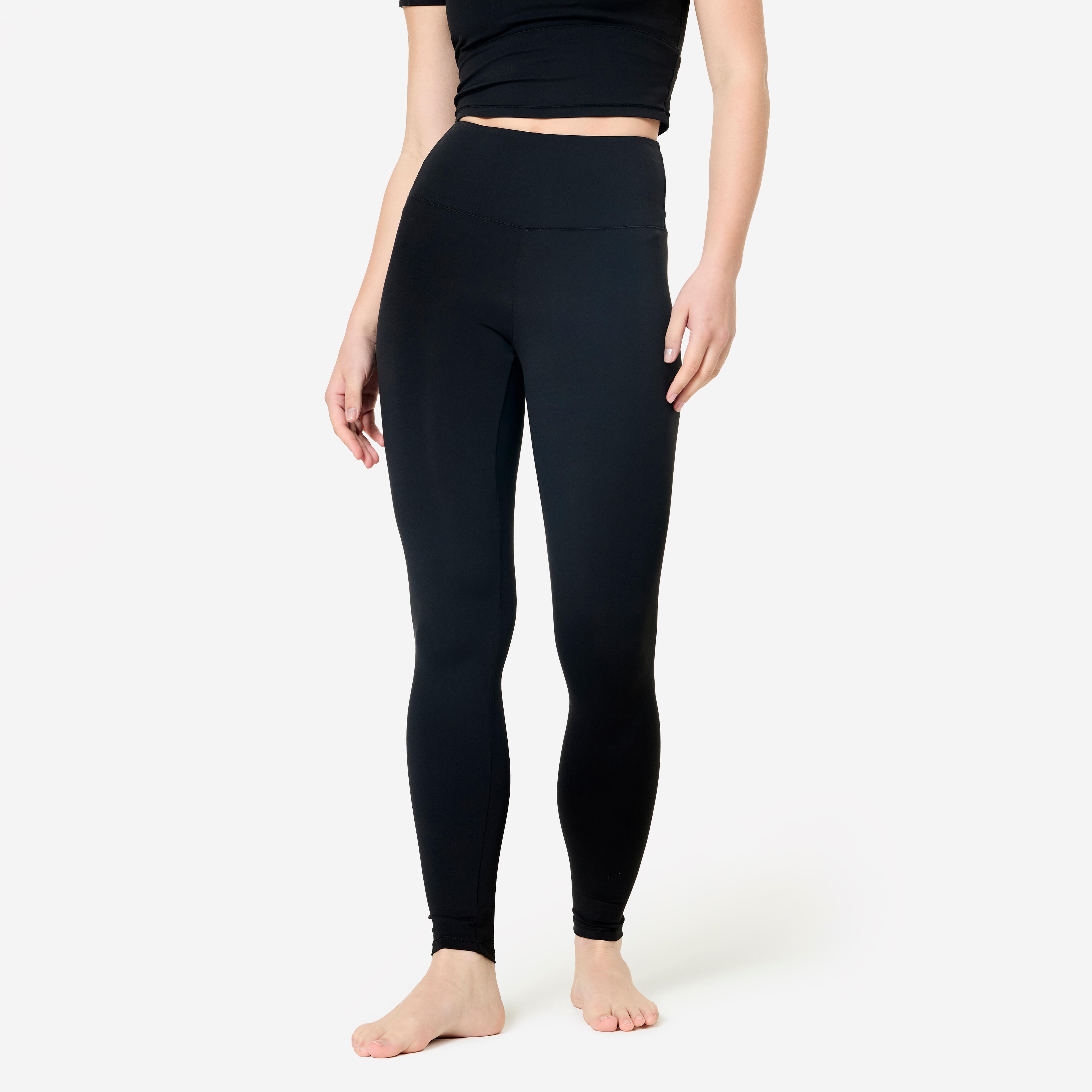 Legging de yoga et Pilates extensible et doux, Breathe noir - Image 1