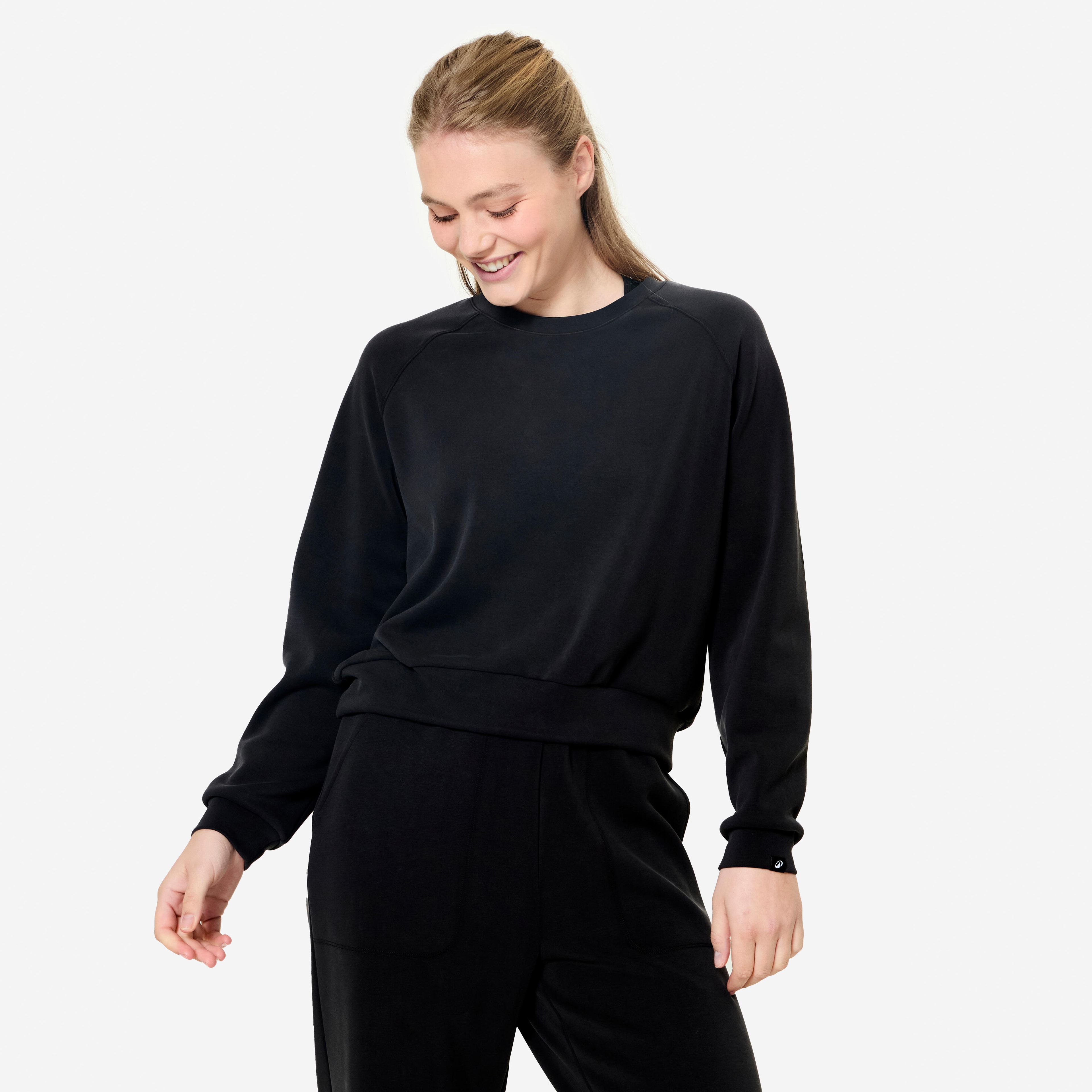 Sweat de Yoga pour Femme - Noir - Image 1