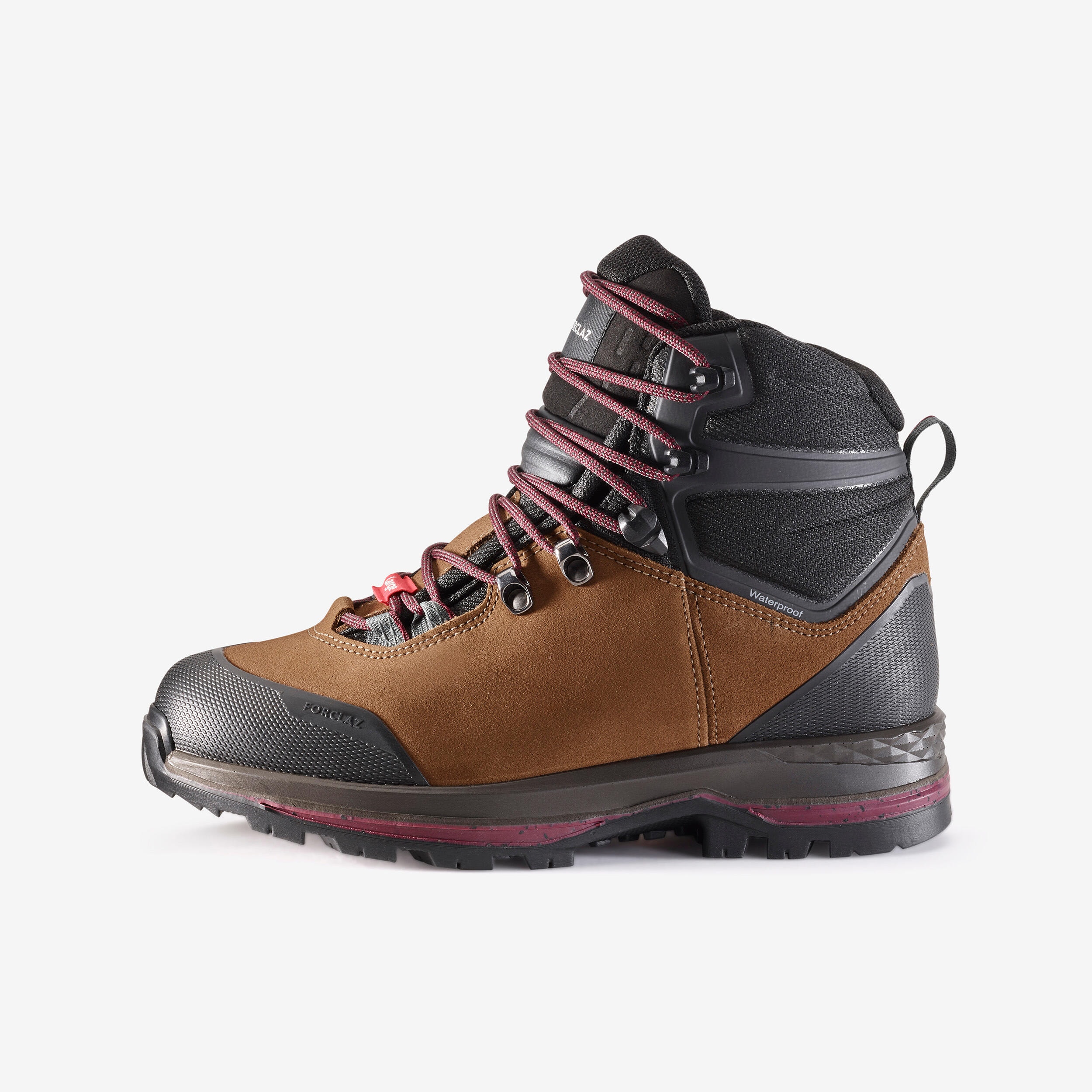 Chaussures trekking cuir imperméables - mt100 - large - femme haute - Image 1