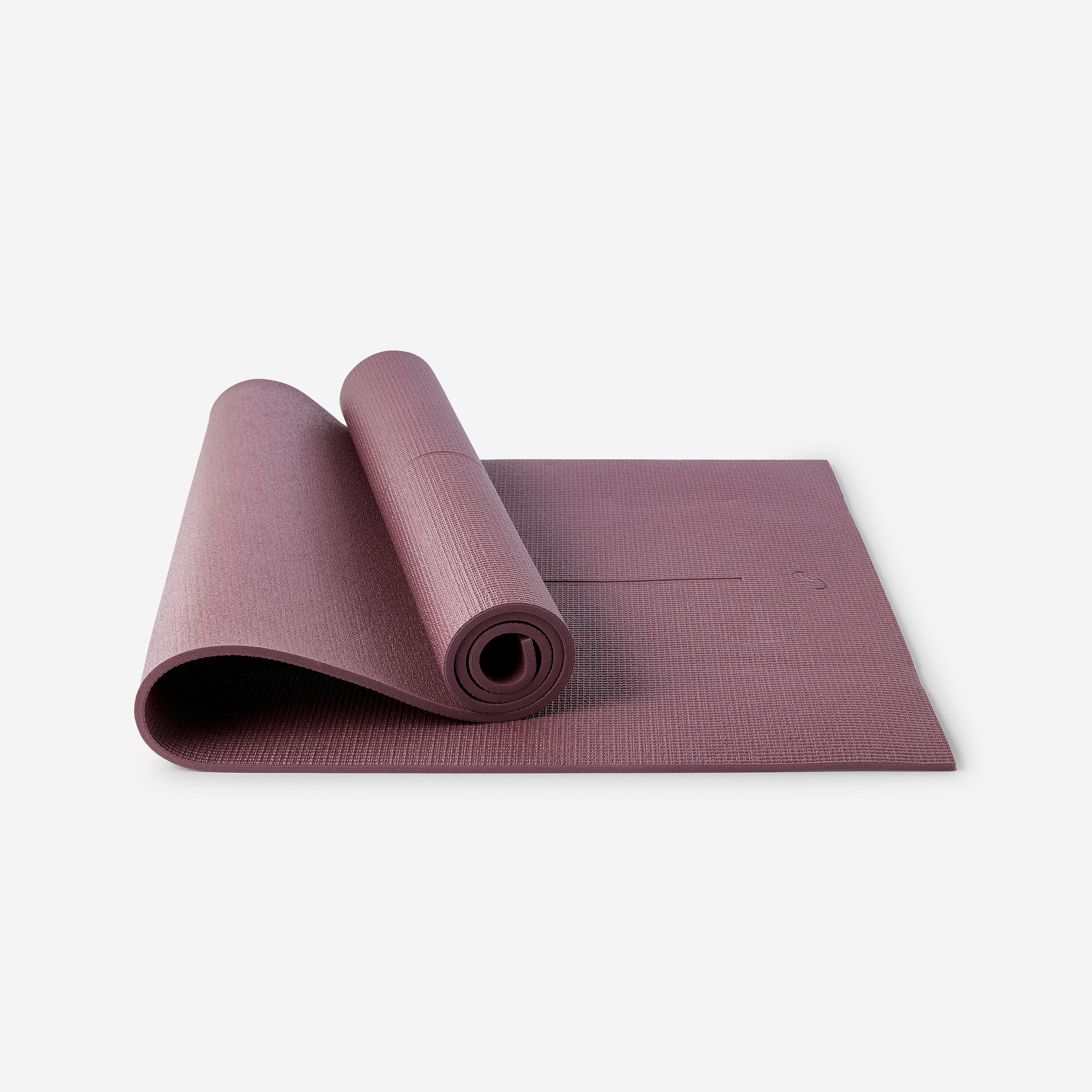 Tapis de yoga doux adhérence et confort 8 mm, bordeaux - Image 1