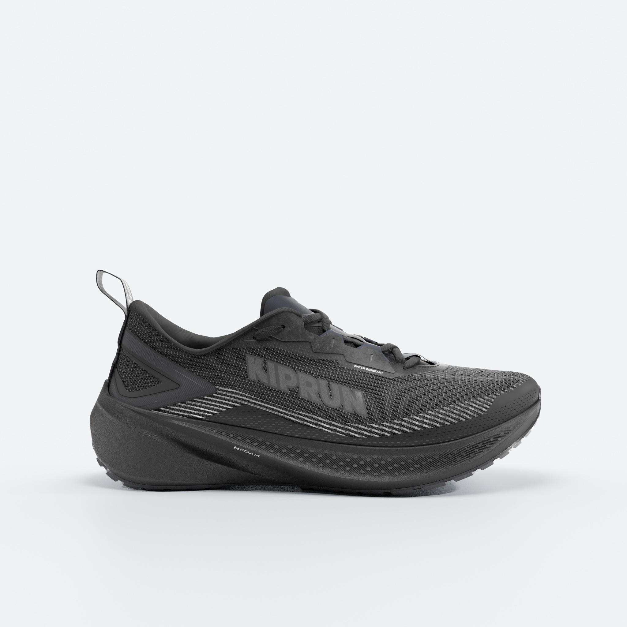 Chaussures running polyvalentes & déperlantes homme, KIPRUN KIPCORE WR, noire - Image 1