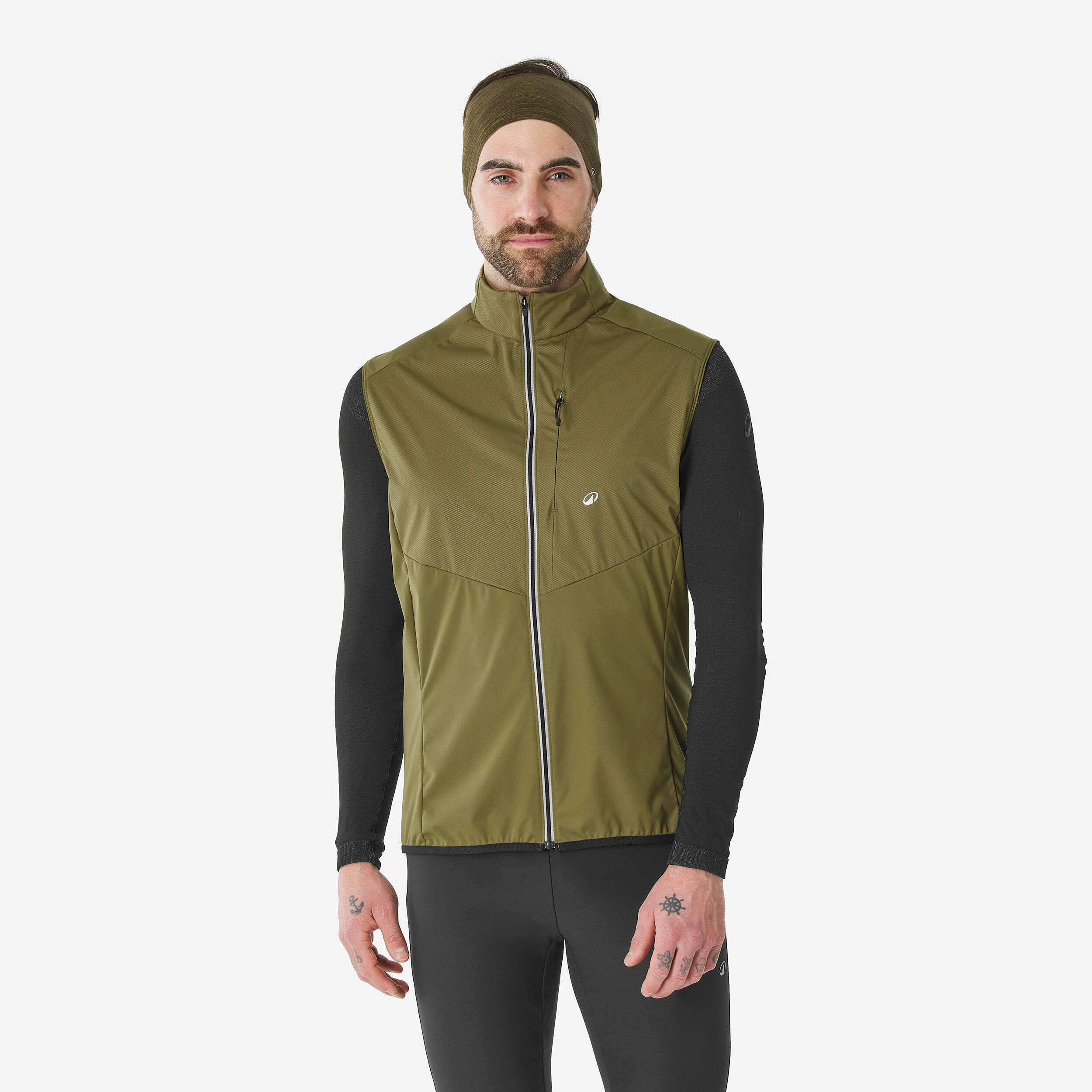 Gilet de ski de fond homme, 500 kaki - Image 1