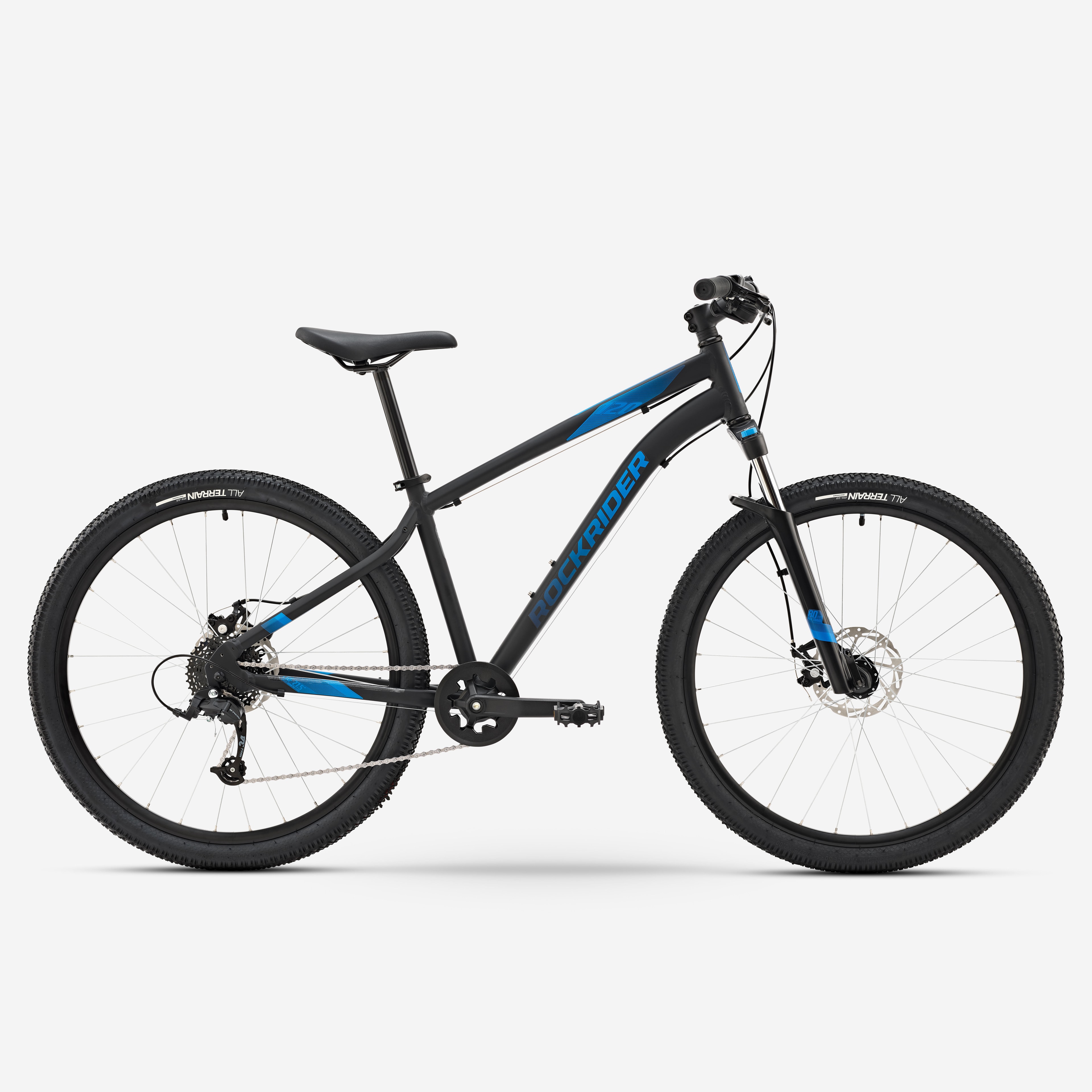 Vélo vtt randonnee st 120 noir bleu 27,5" - Image 1