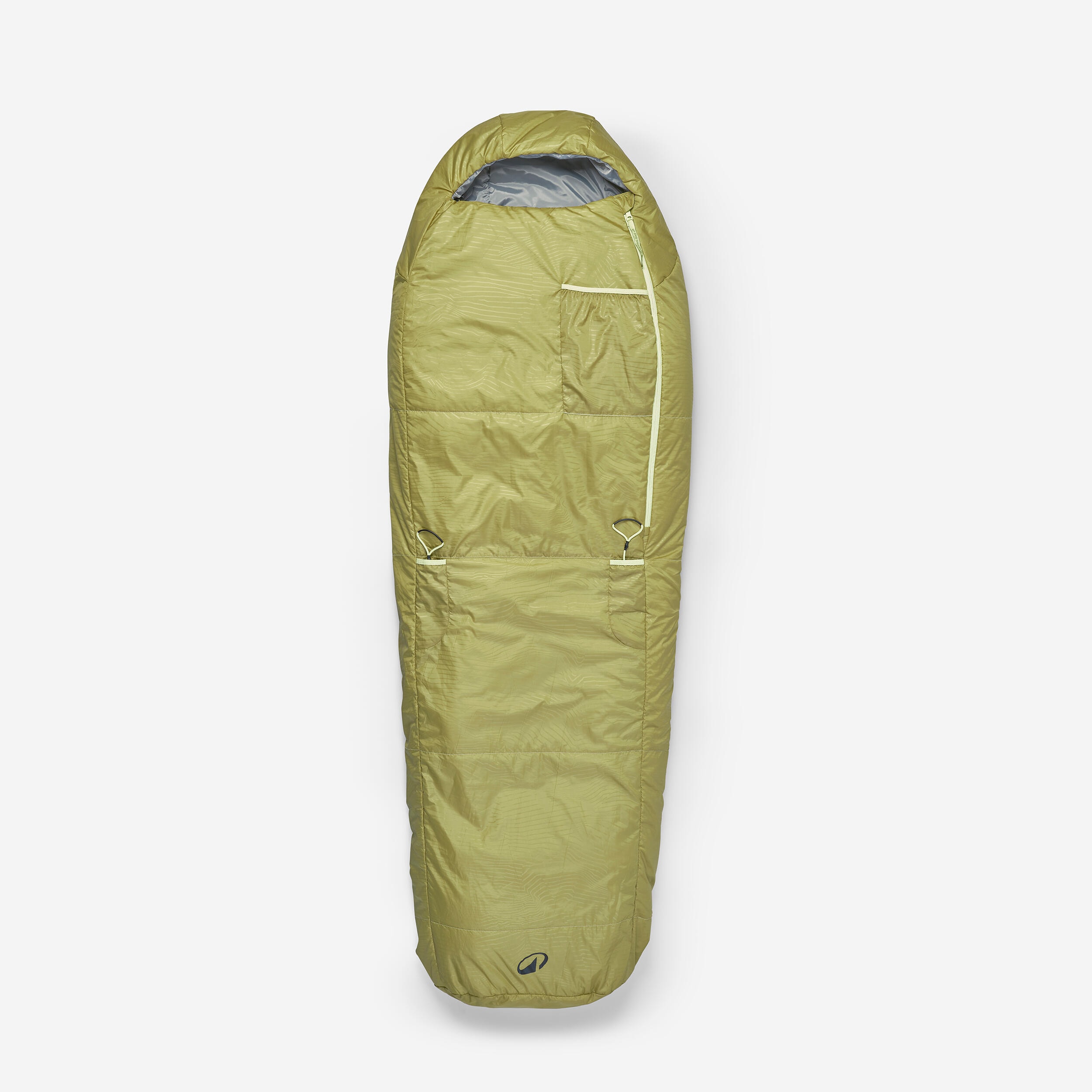 Sac de couchage enfant 10°C, léger et compact, kaki - Image 1