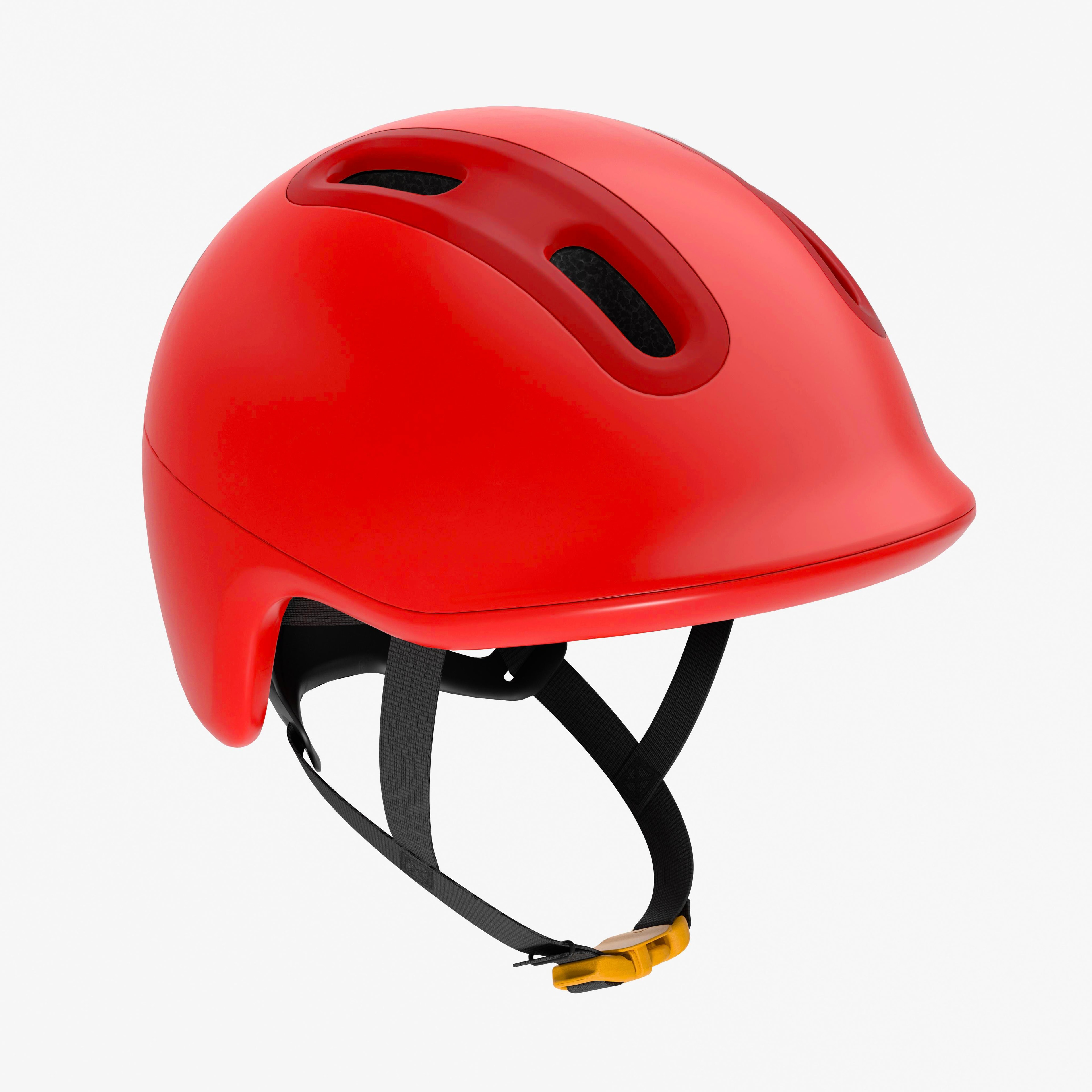 Casque velo enfant 47-55 cm, play 500 rouge - Image 1